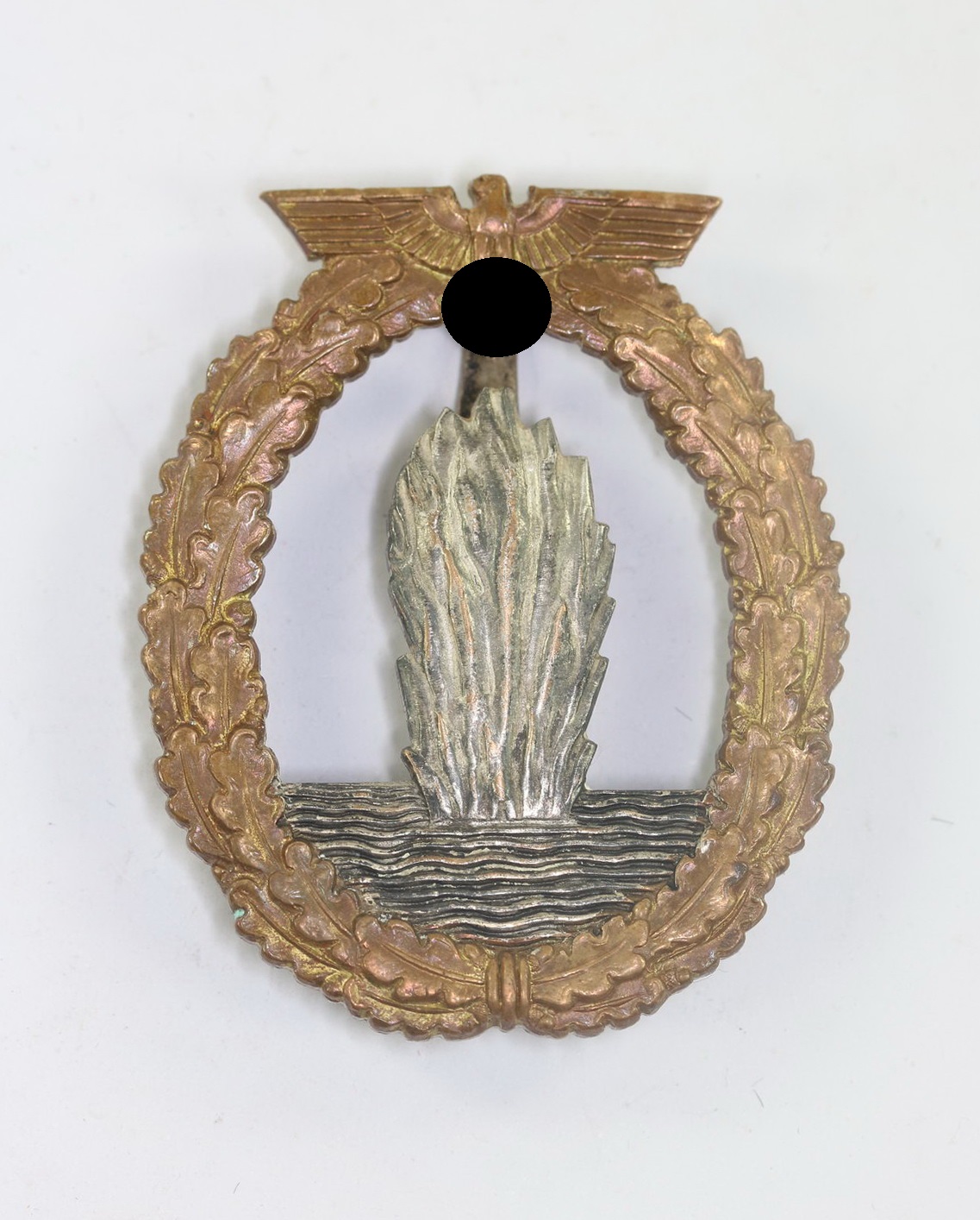 Kriegsmarine, Minensucherabzeichen, Adolf Scholze, Buntmetall (!) (1) Kriegsmarine, Minensucherabzeichen, Adolf Scholze, Buntmetall (!) – Bild 1