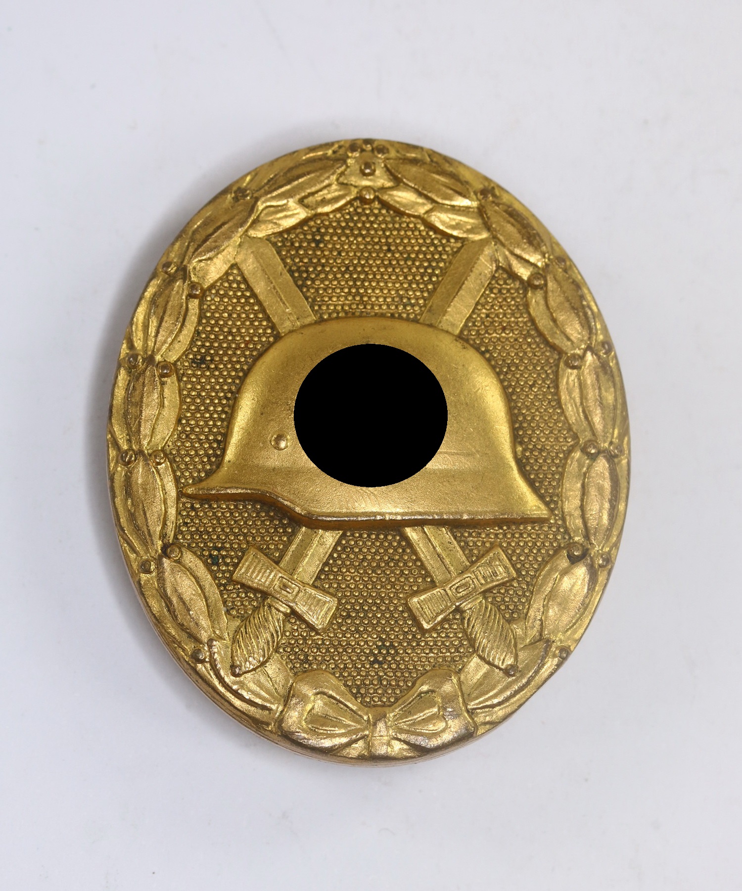 Verwundetenabzeichen in Gold 1939, Hst. 30, breite Nadel (1) Verwundetenabzeichen in Gold 1939, Hst. 30, breite Nadel – Bild 1