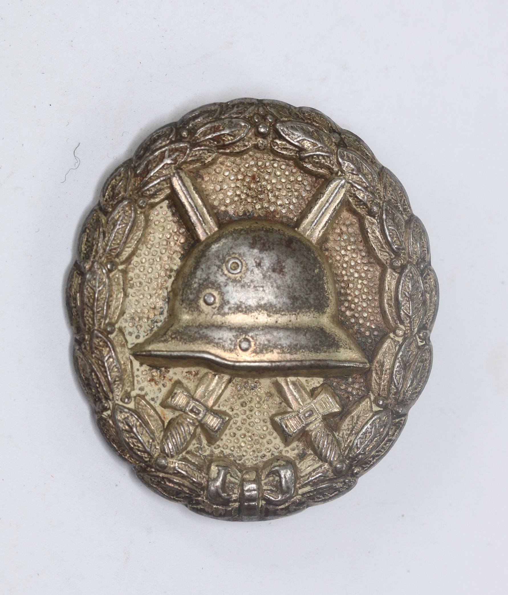 Wehrmacht Heer, Paar Schulterklappen Unteroffizier der Sanitätstruppe (3) Verwundetenabzeichen in Silber 1918 (Eisen) – Bild 1