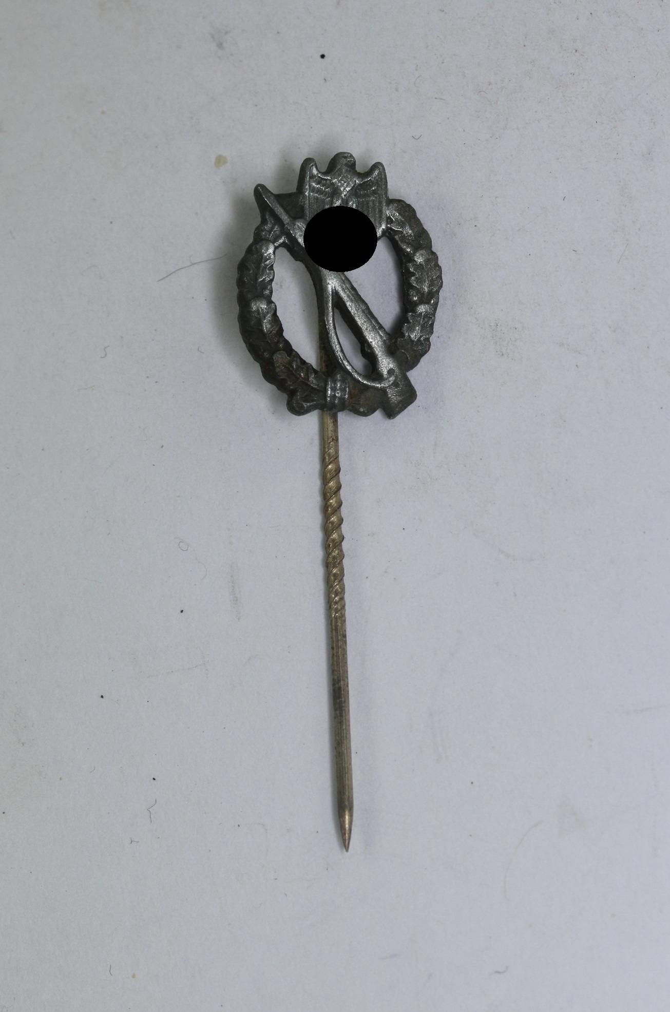  16 MM Miniatur Infanterie Sturmabzeichen in Silber (Zink) – Bild 1