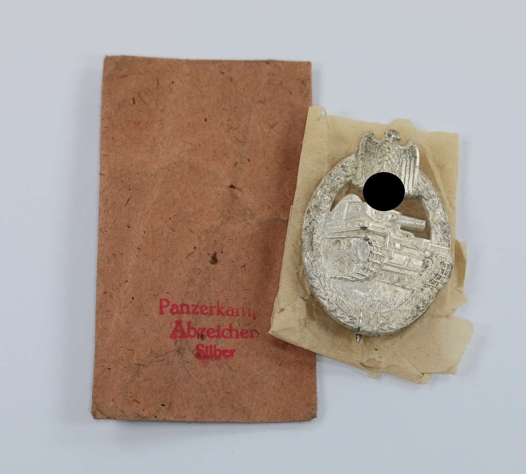 Silver Panzer Assault Badge in Envelope. Maker RS. – Bild 1