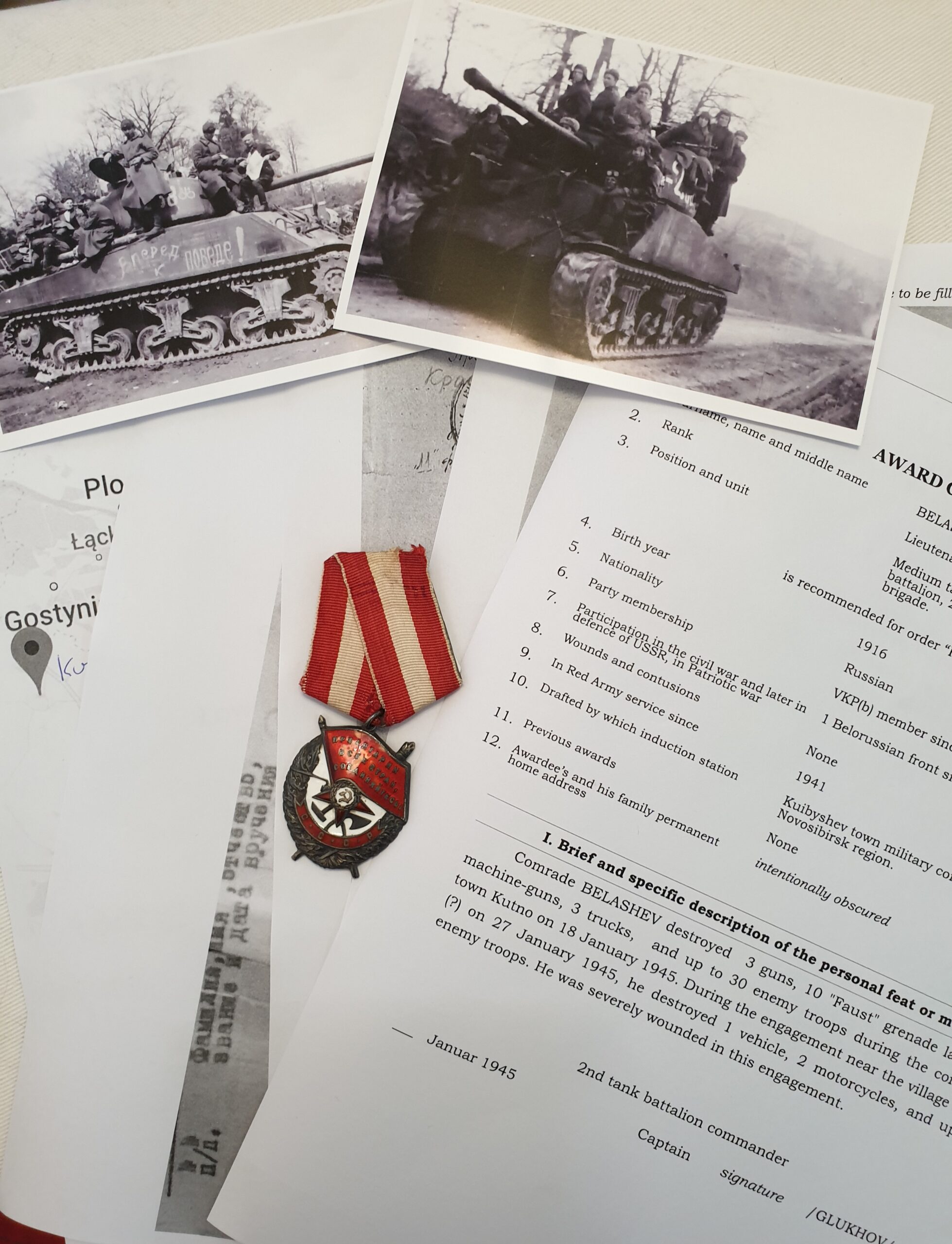 20190805_173004 Sowjetunion, Rot Banner Orden mit Archiv Material. – Bild 1