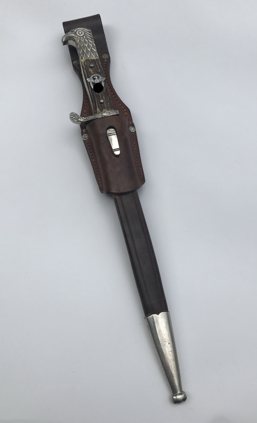 3. Reich Gendarmerie / Landjäger, Bayonet. Maker Eickhorn, with Frog. – Bild 1