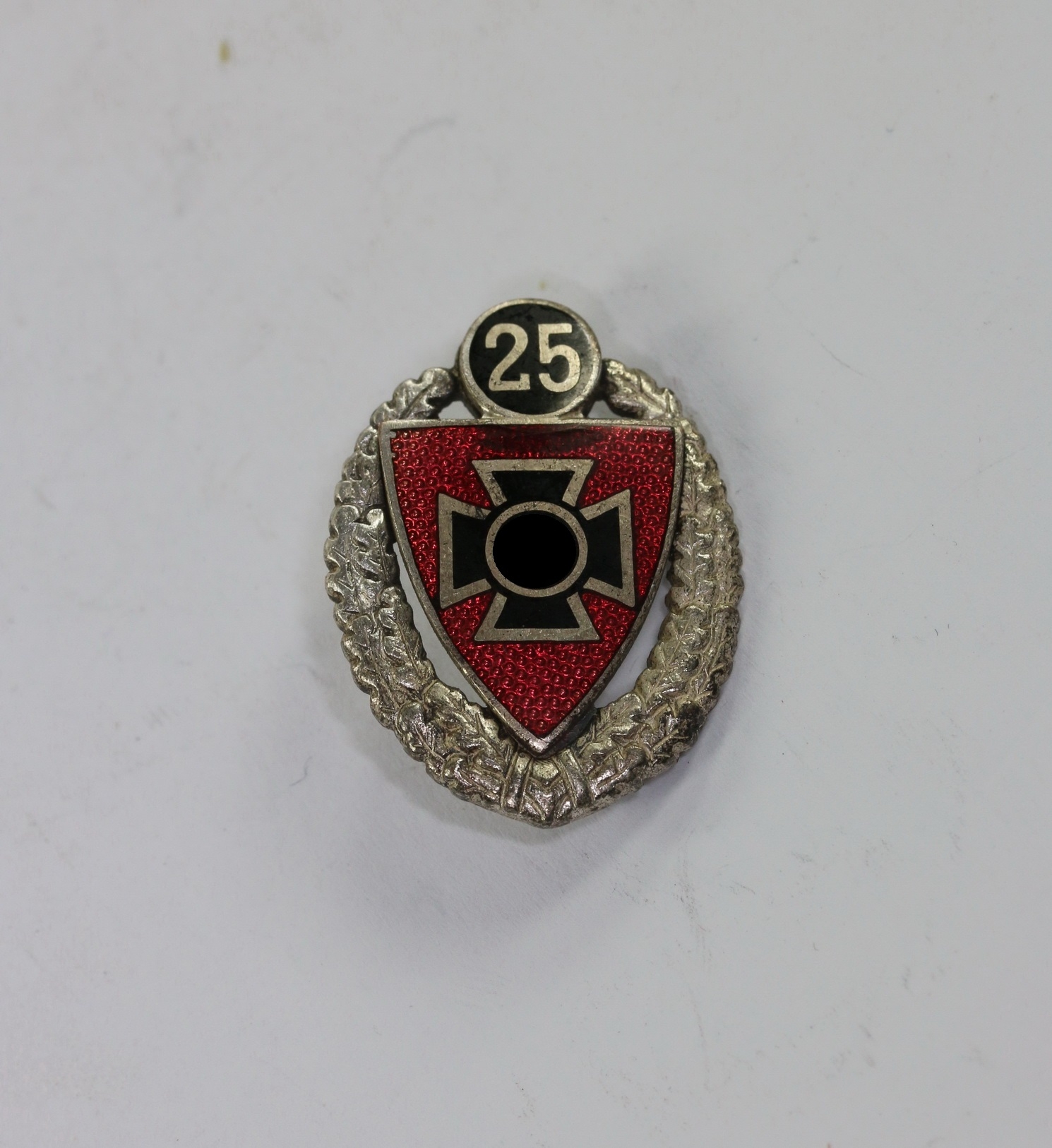 3 National Socialist Warrior Association(NSRKB). Silver Pin for 25 Years Service. – Bild 1