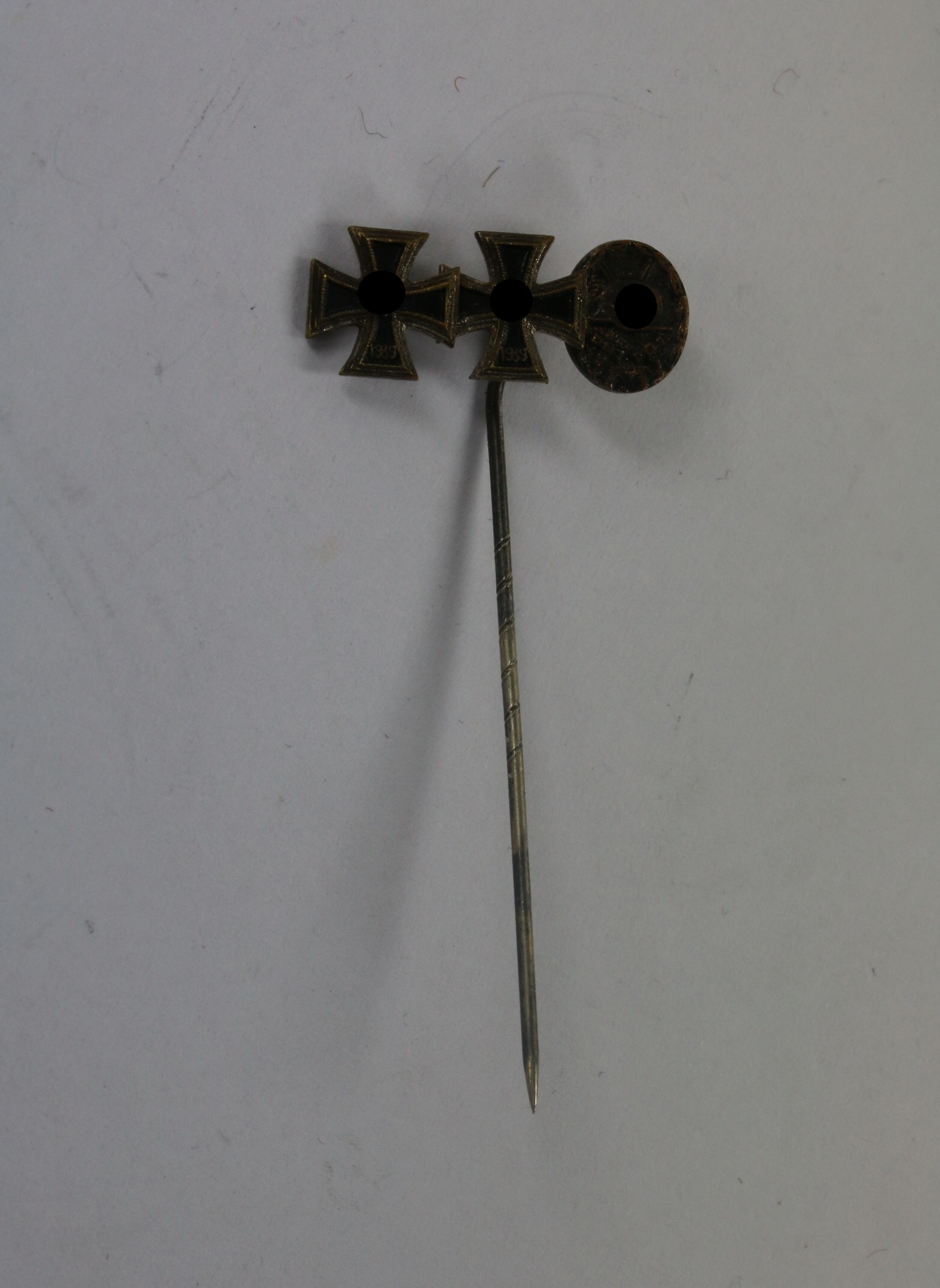 9mm Miniature Iron Cross 1st & 2nd Class & Black Wound Badge 1939. – Bild 1