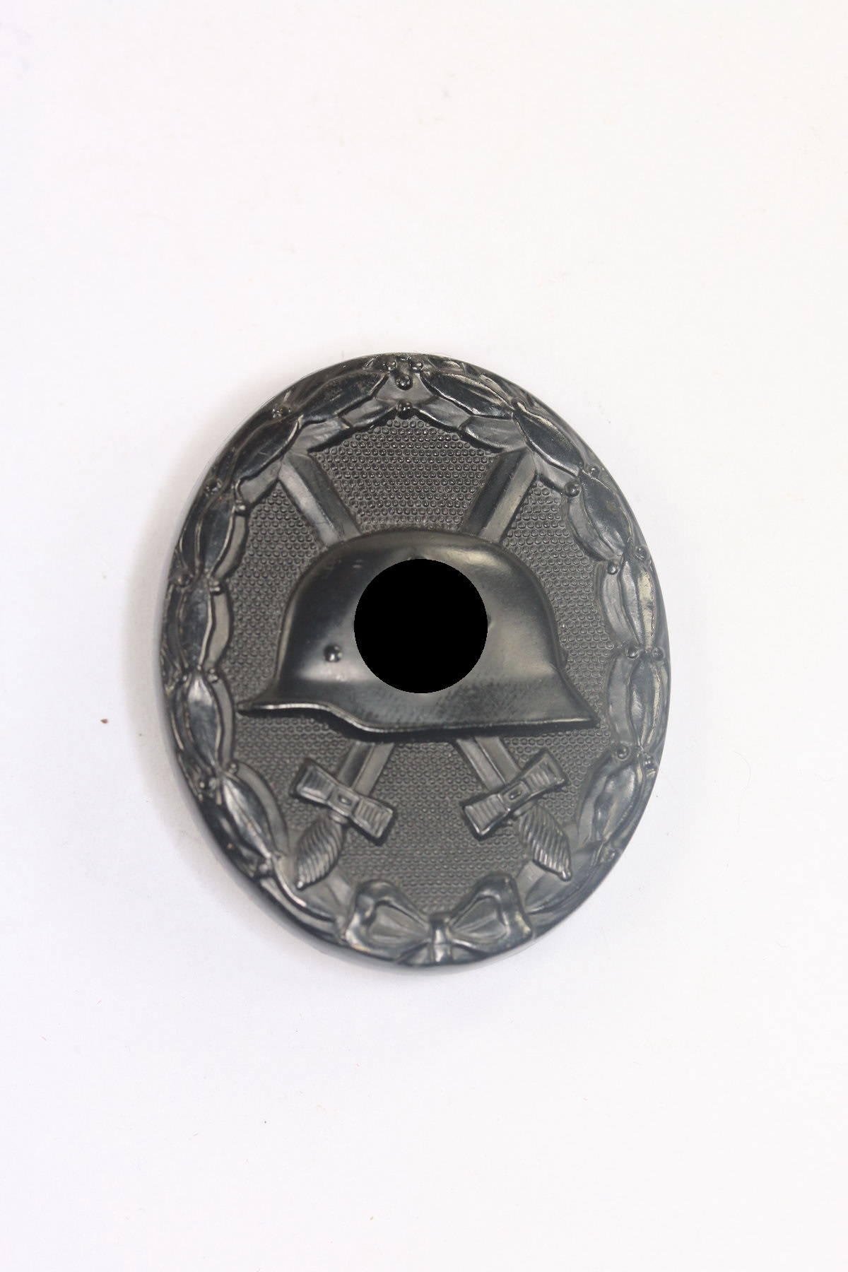 Verwundetenabzeichen in Schwarz 1939, ohne Hersteller (Buntmetall) (1) Verwundetenabzeichen in Schwarz 1939, ohne Hersteller (Buntmetall) – Bild 1