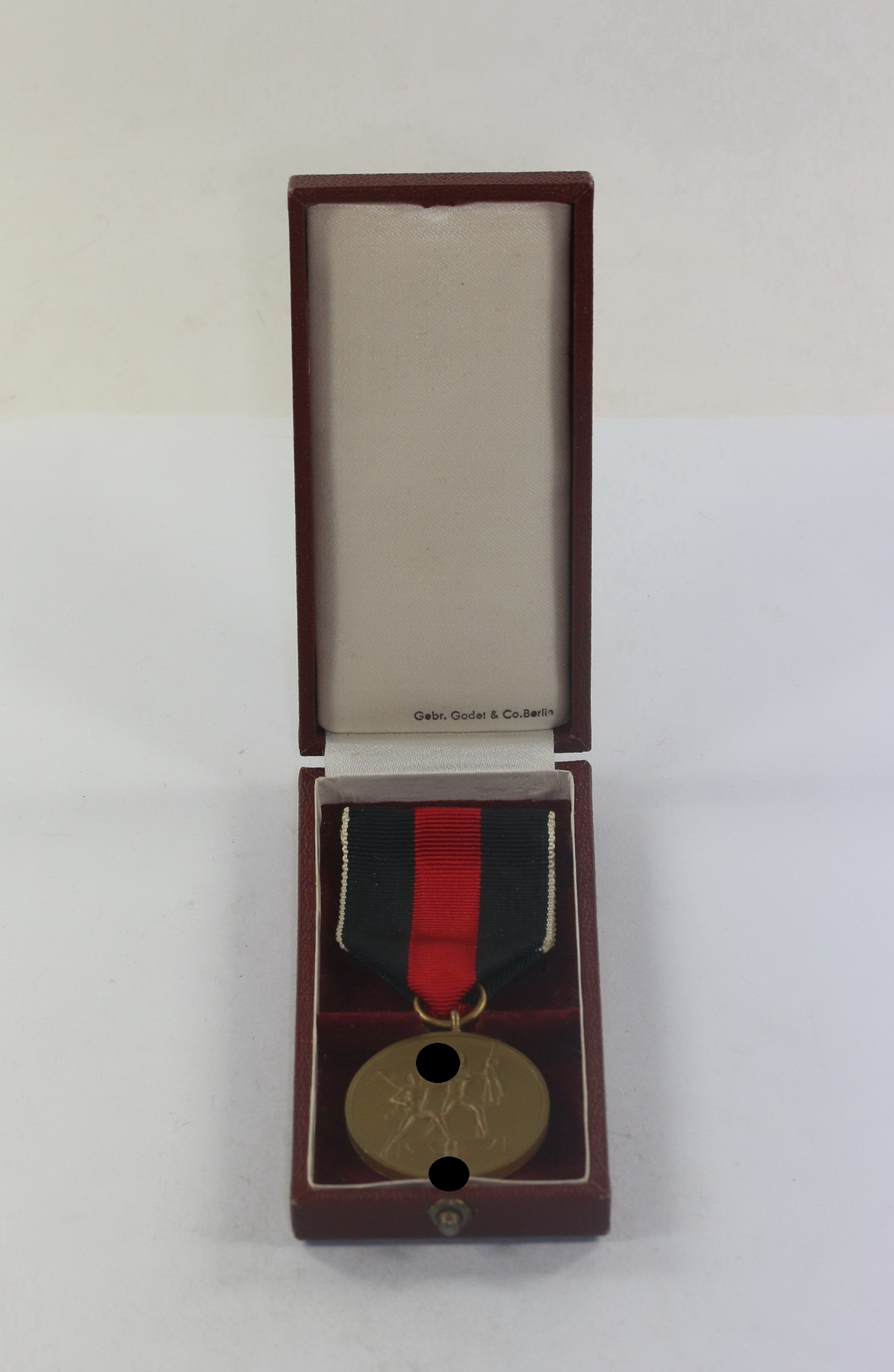 _anschlu_medaille_sudetenland_1 Cased Annexation of Czechoslovakia Medal, Gebr. Godet & Co. Berlin – Bild 1