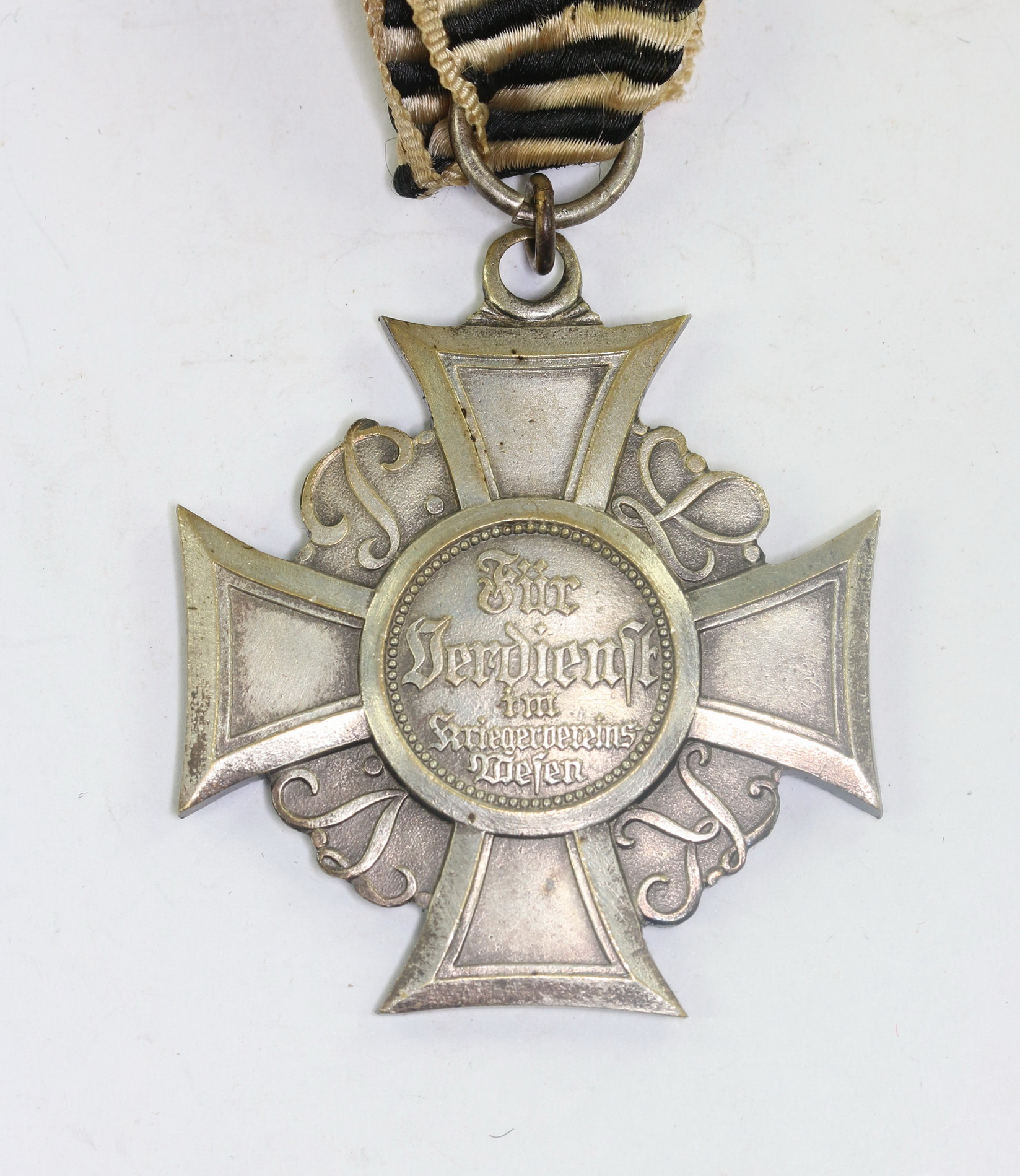 _ehrenkreuz_2 Ehrenkreuz 2.Klasse des Preußischen Landes-Kriegerverbandes, Hst. H. Timm Berlin, Für Verdienste im Kriegervereins Wesen – Bild 1