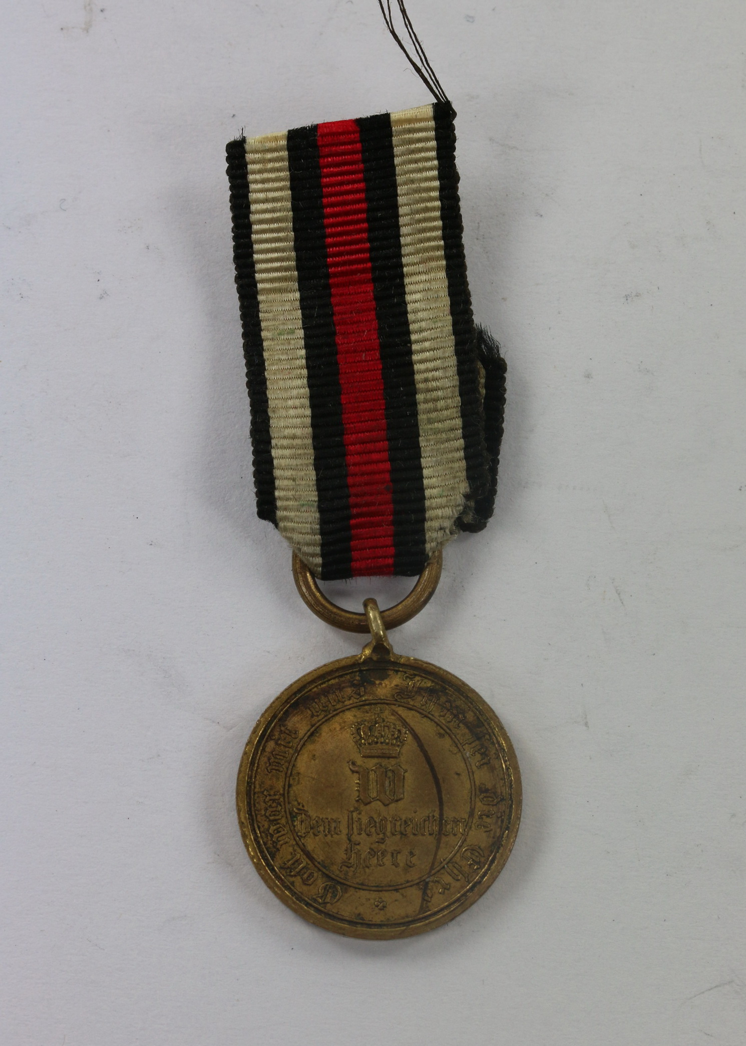  Preußen, 16 MM Miniatur Kriegsdenkmünze für Kämpfer 1870 – Bild 1