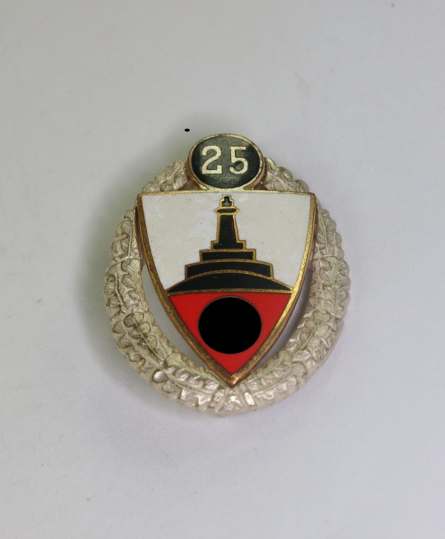 _reichskriegerbund_drkb_nadel_f_r_25_jahre_ges National Veterans Association (DRKB), 25 Years Membership Badge, Ges. Gesch. – Bild 1