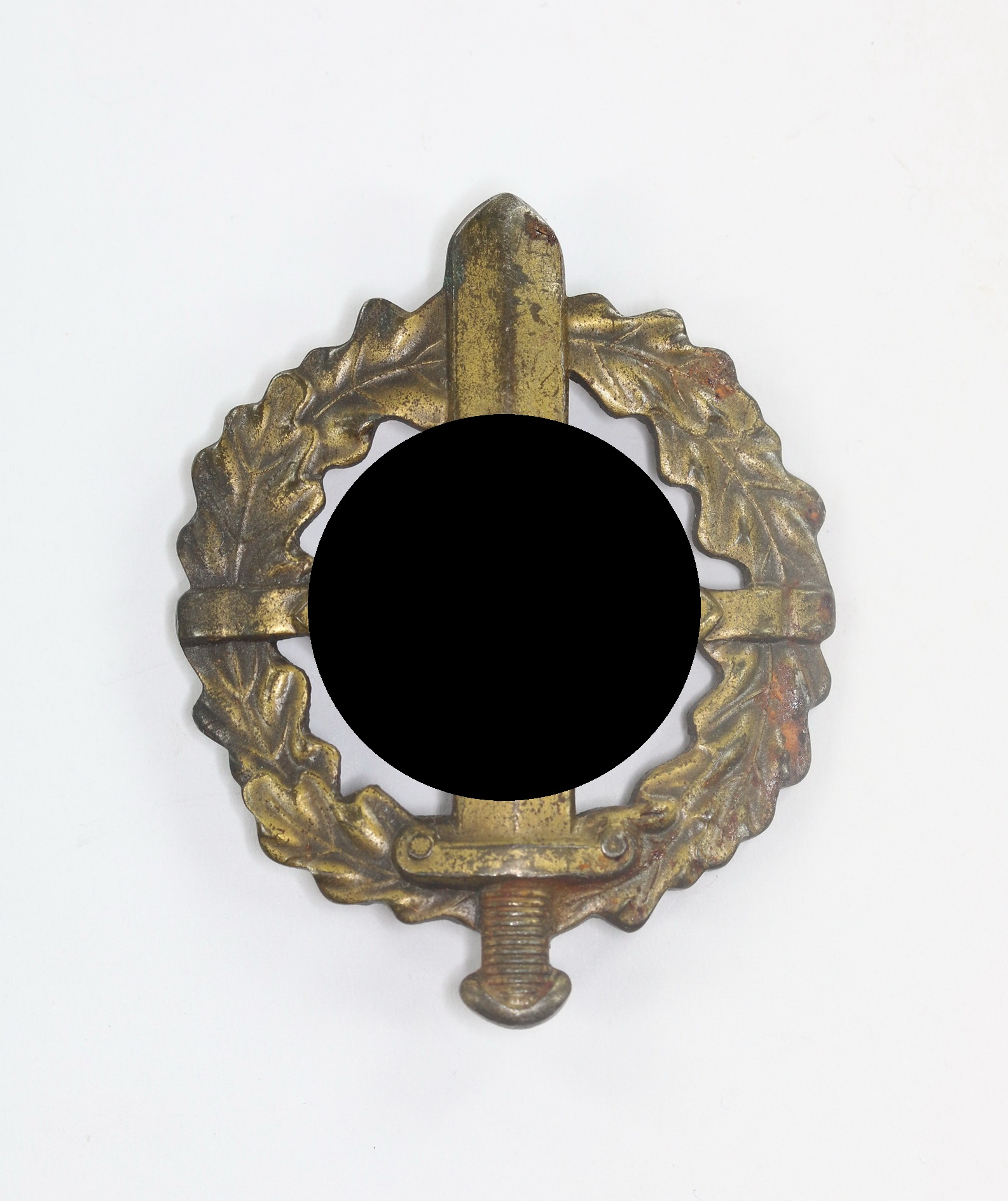 _sa_wehrabzeichen_in_bronze_hst SA Wehrabzeichen in Bronze, Hst. Fechler Bernsbach/SA. - Eigentum Obersten S.A. Führung – Bild 1