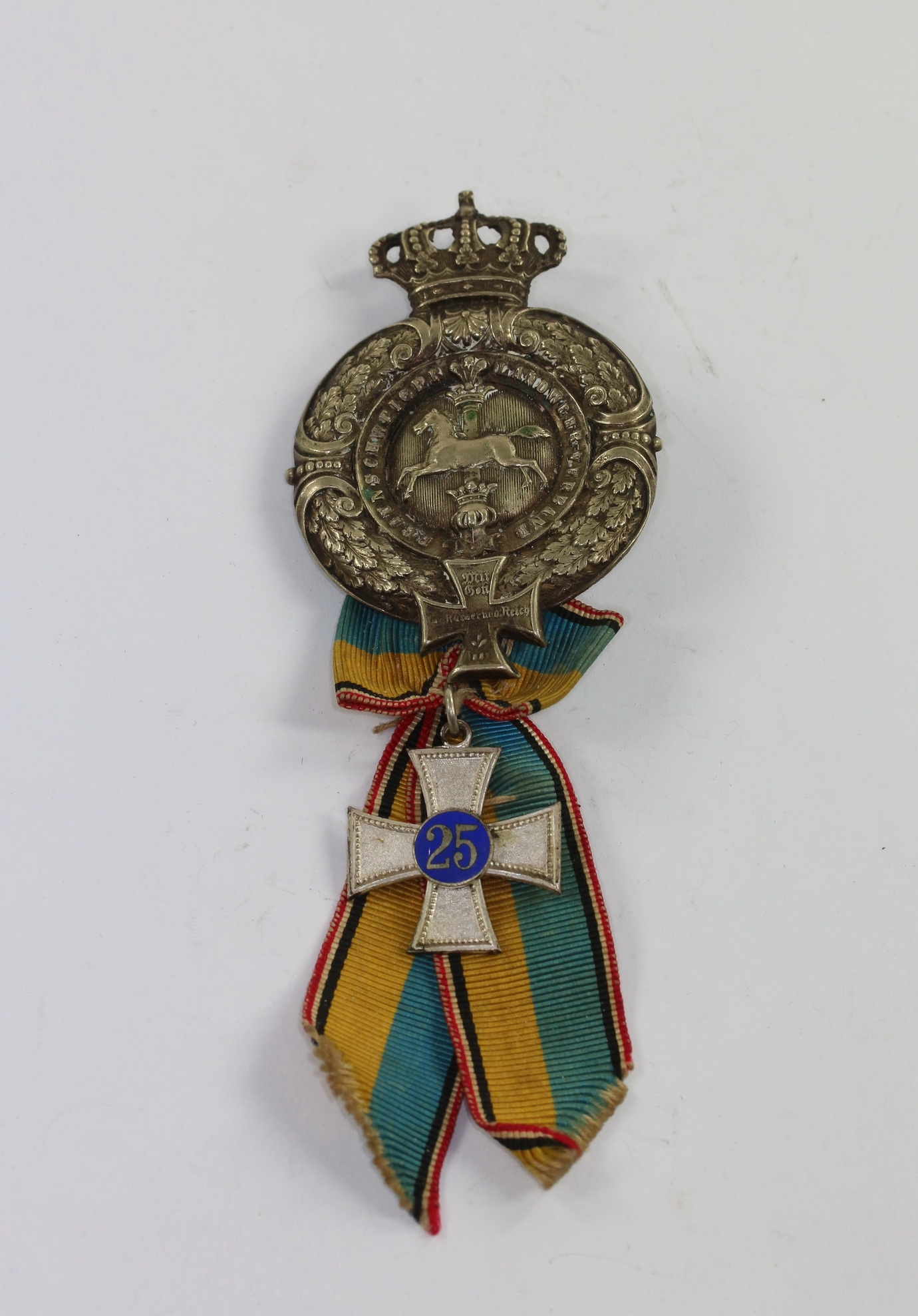 abzeichen_braunschweig_landwehr_verband_25_jahre_mitgliedschaft_1_ Badge for 25 Years Membership in the Braunschweig Landwehr Association. – Bild 1