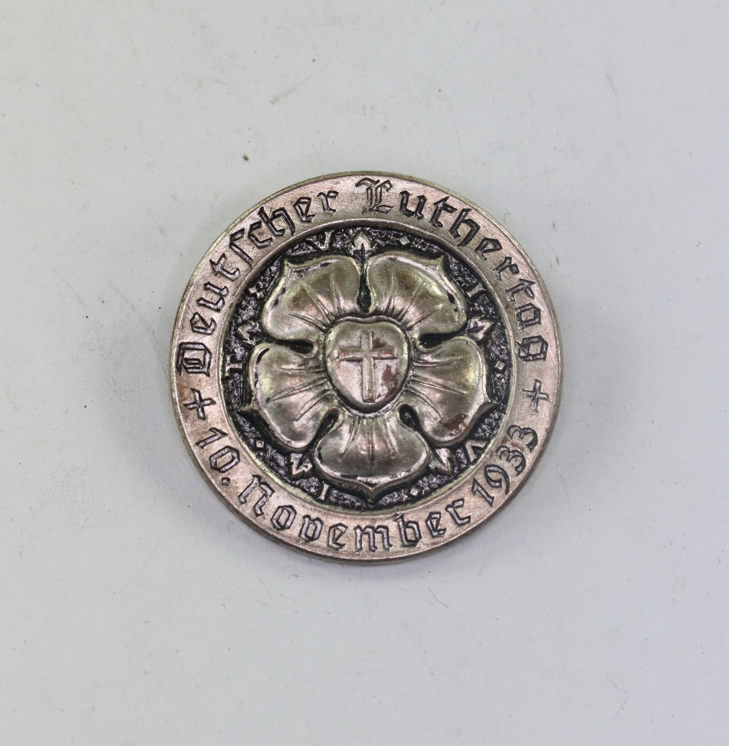 Day Badge, Luther Day 10. November 1933, Maker Brehmer Markneukirchen – Bild 1