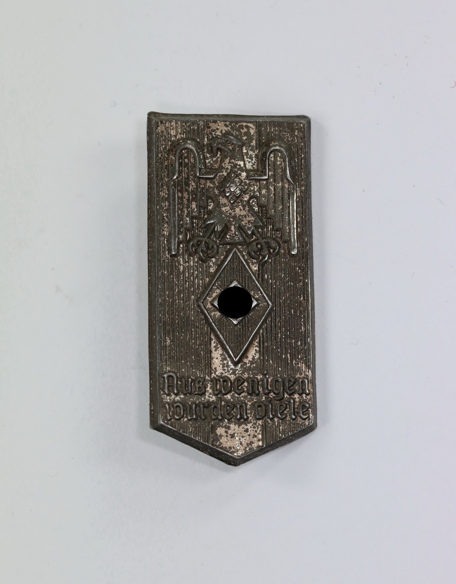 abzeichen_hitler_jugend_hj_aus_wenigen_wurden_viele_1__1 Hitler Youth Badge "Aus Wenigen wurden Viele". – Bild 1