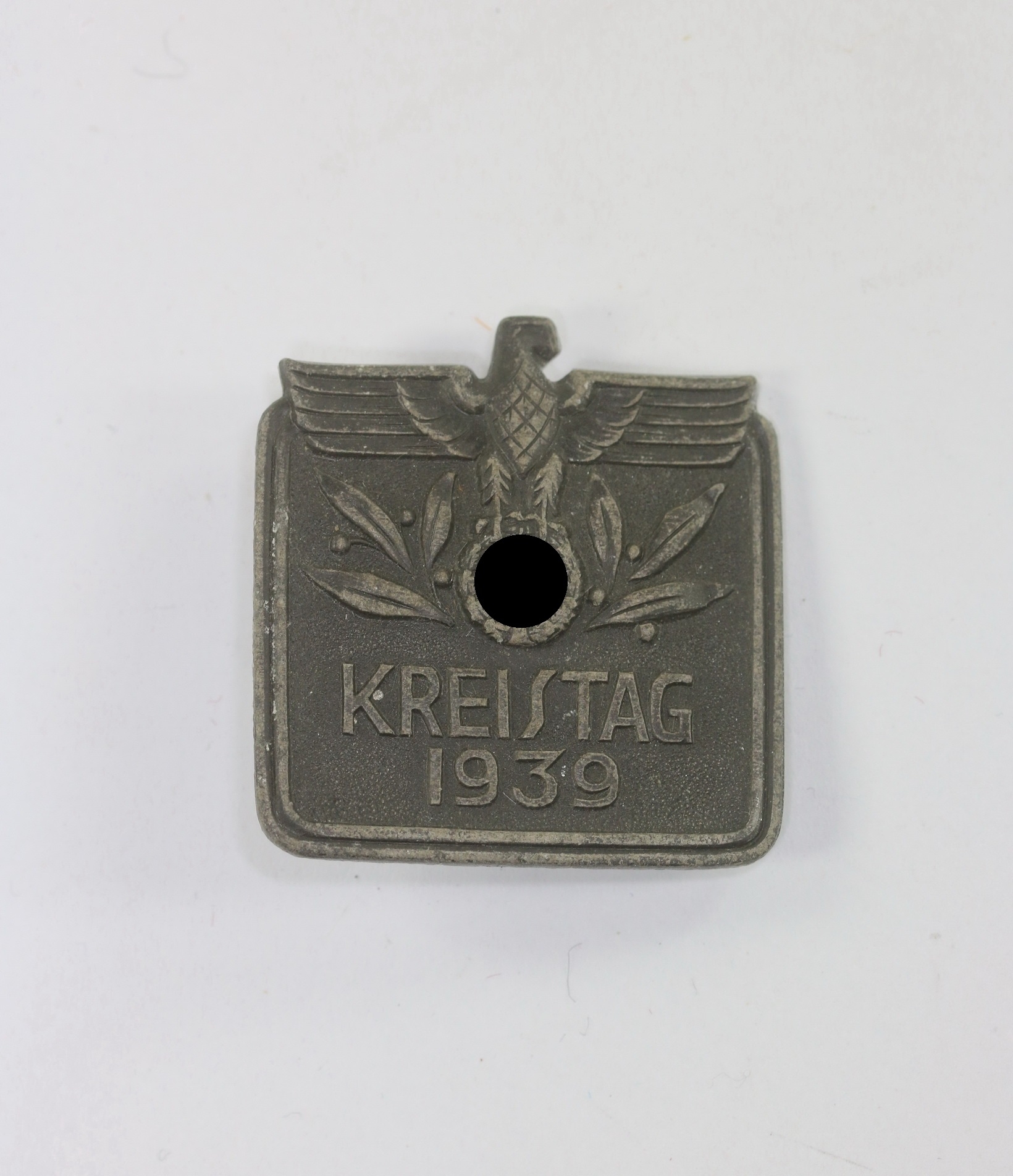 Day Badge,  NSDAP Kreistag 1939. Maker Foerster & Barth Pforzheim. – Bild 1