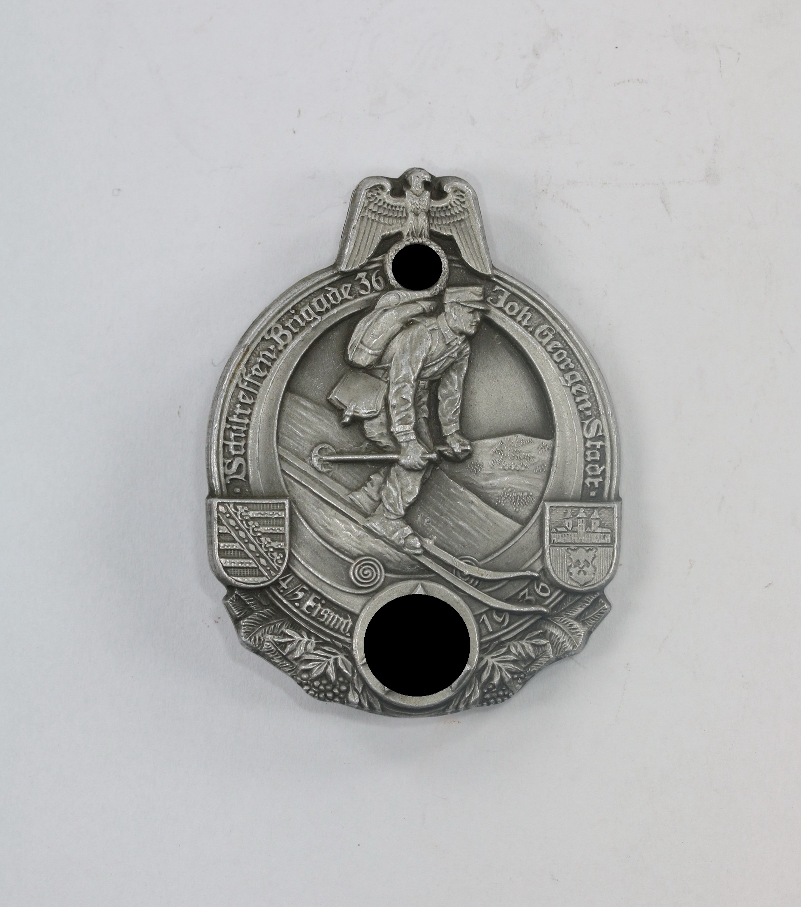 Day Badge, SA Skitreffen Brigade 36 Joh. Georgen Stadt 1936  – Bild 1