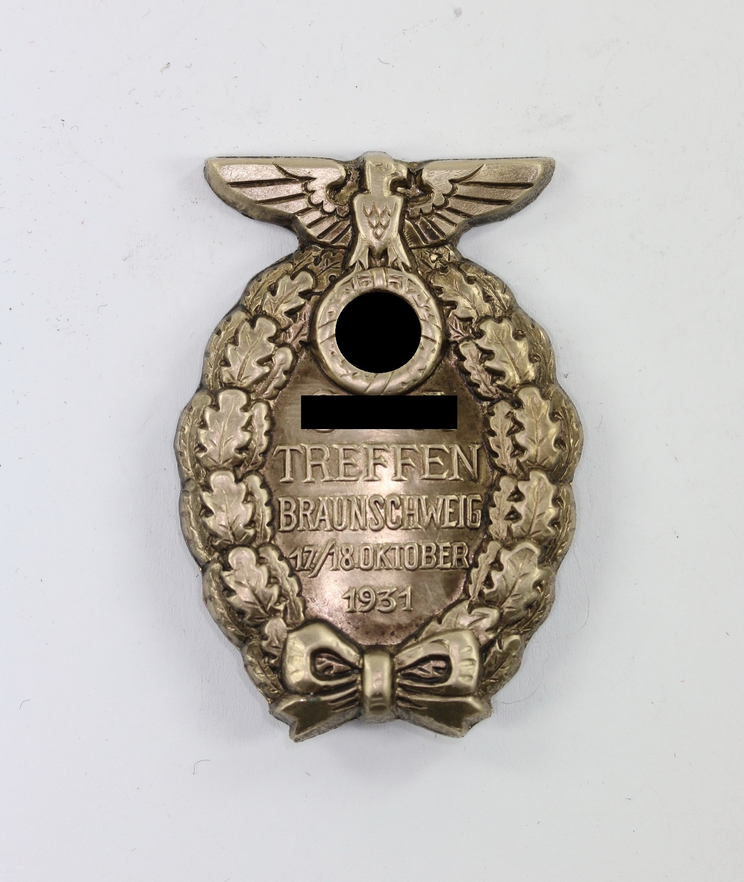 Day Badge, "SA Treffen Braunschweig 17./18 Oktober 1931" 2nd Pattern. – Bild 1