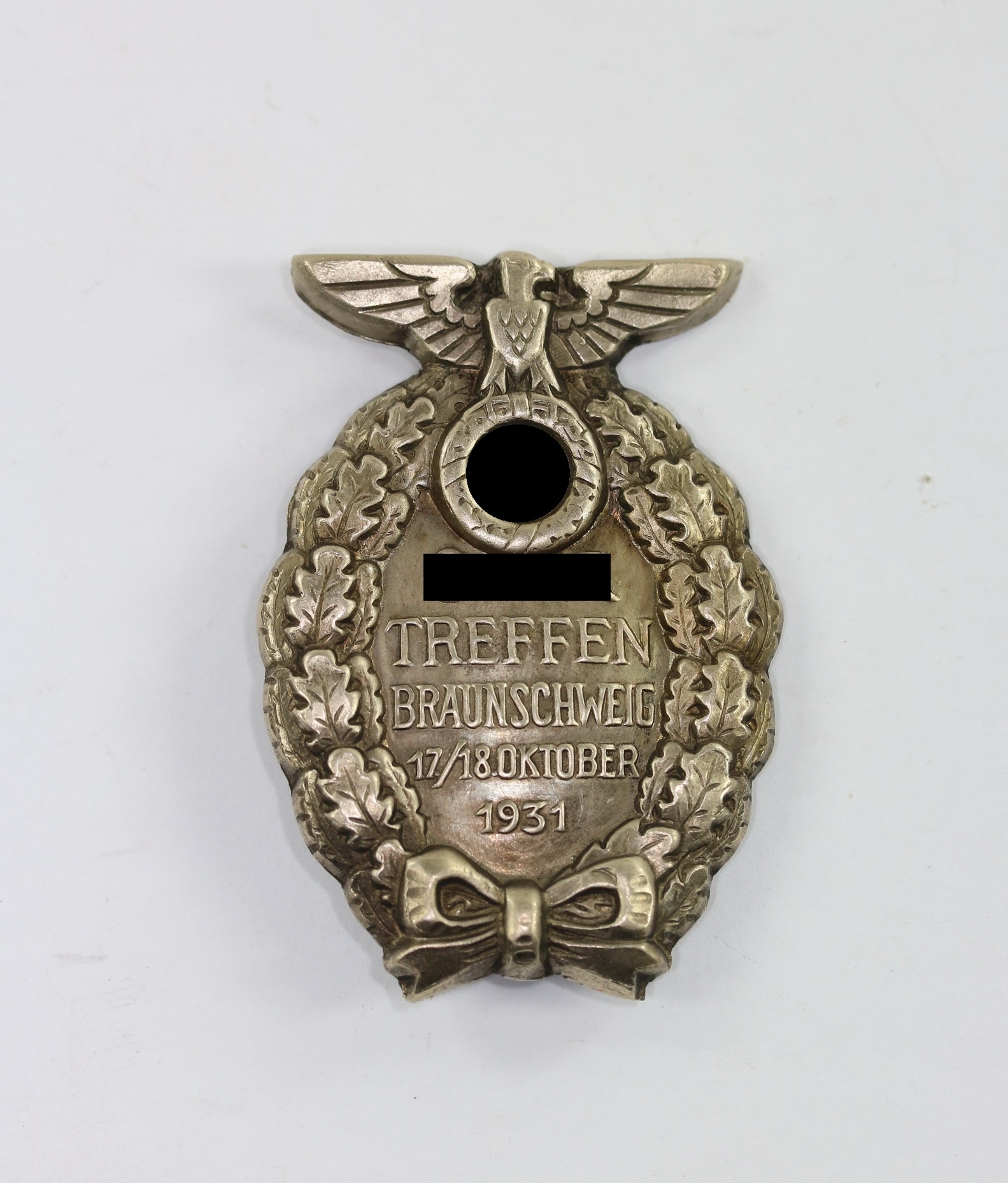 Day Badge, "SA Treffen Braunschweig 17./18 Oktober 1931" 2nd Pattern. – Bild 1