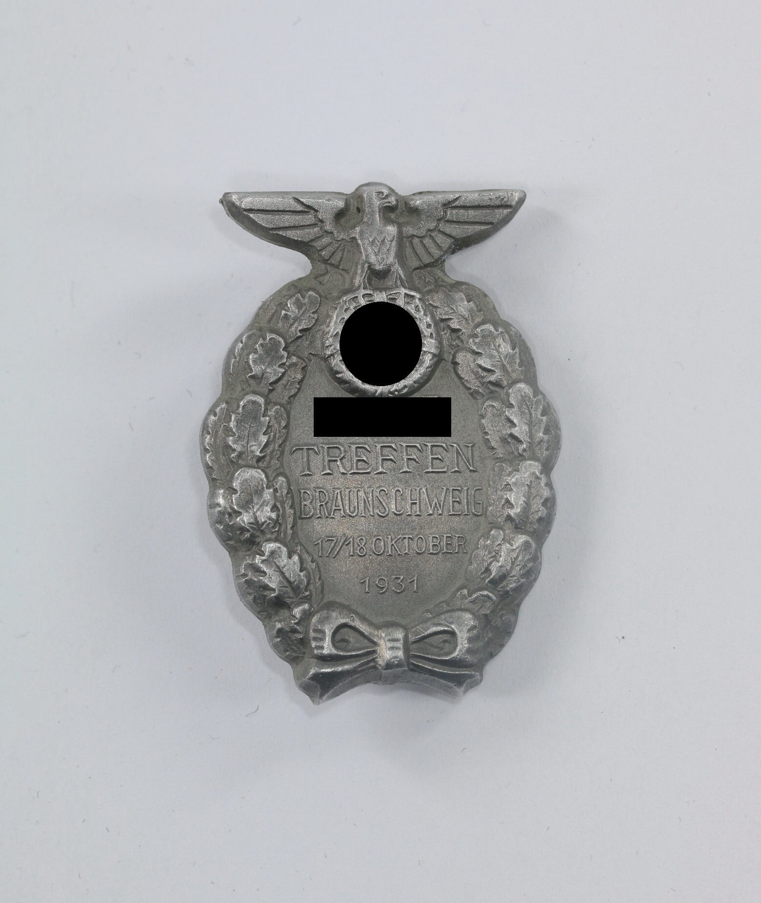 Day Badge, "SA Treffen Braunschweig 17./18 Oktober 1931". MakerRZM M1/35. – Bild 1