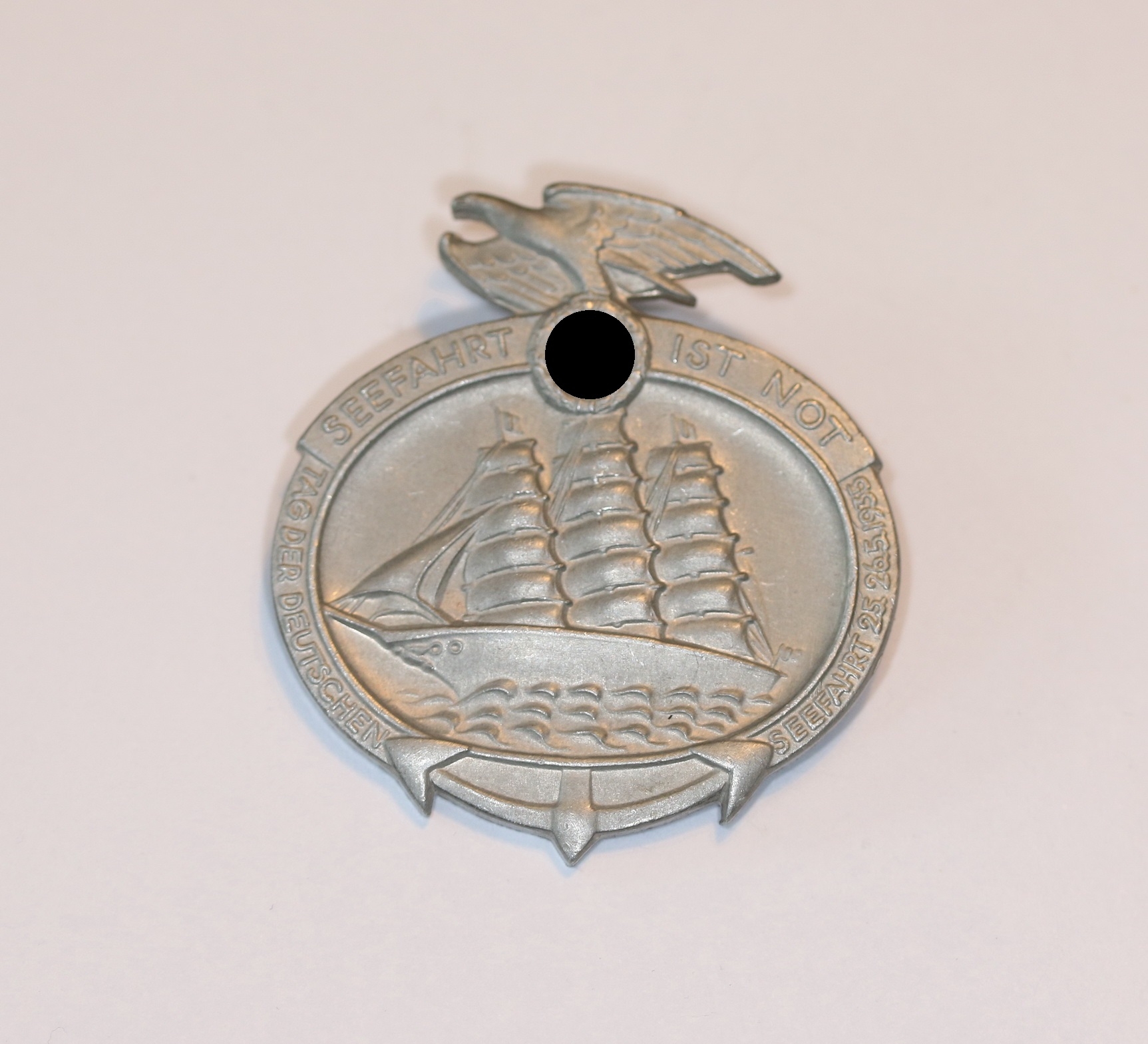 Day Badge, Seefahrt ist Not Tag der Deutschen Seefahrt 25. 26.5. 1935 – Bild 1