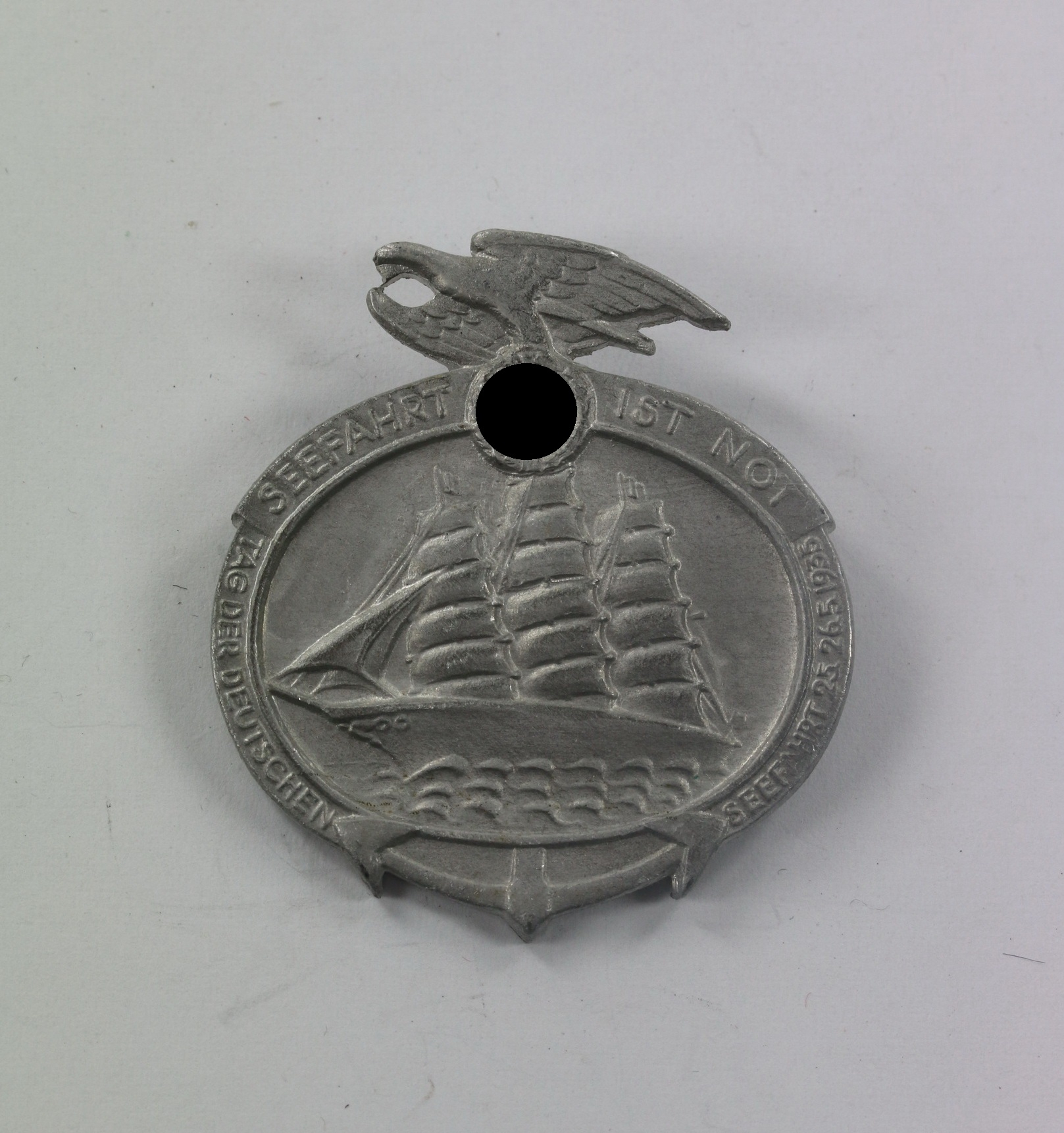 Abzeichen, Seefahrt ist Not Tag der Deutschen Seefahrt 25. 26.5. 1935, Hst. Wilh. Helsing Leipzig W38 – Bild 1