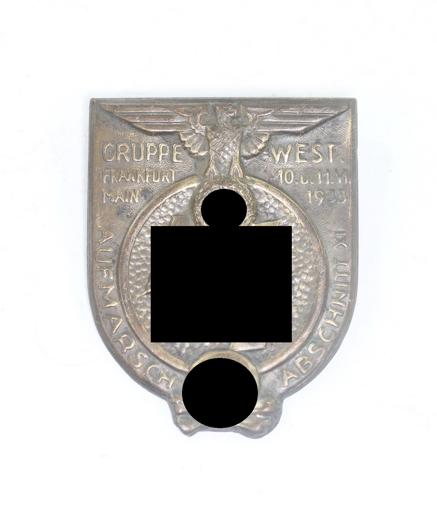 abzeichen_ss_gruppe_west_gruppe_frankfurt_main_10 Day Badge, SS Gruppe West Gruppe Frankfurt Main 10.u.11.VI.1933 Aufmarsch Abschnitt XI – Bild 1