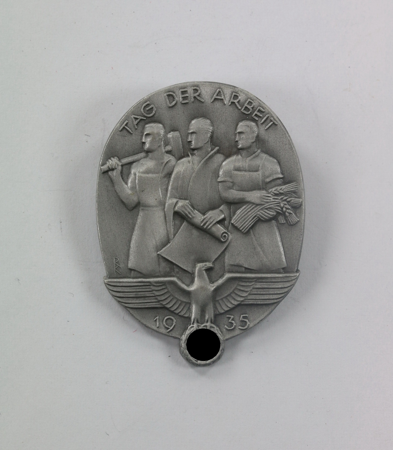 Abzeichen, Tag der Arbeit 1935, Hst. Gustav Brehmer, Markneukirchen – Bild 1