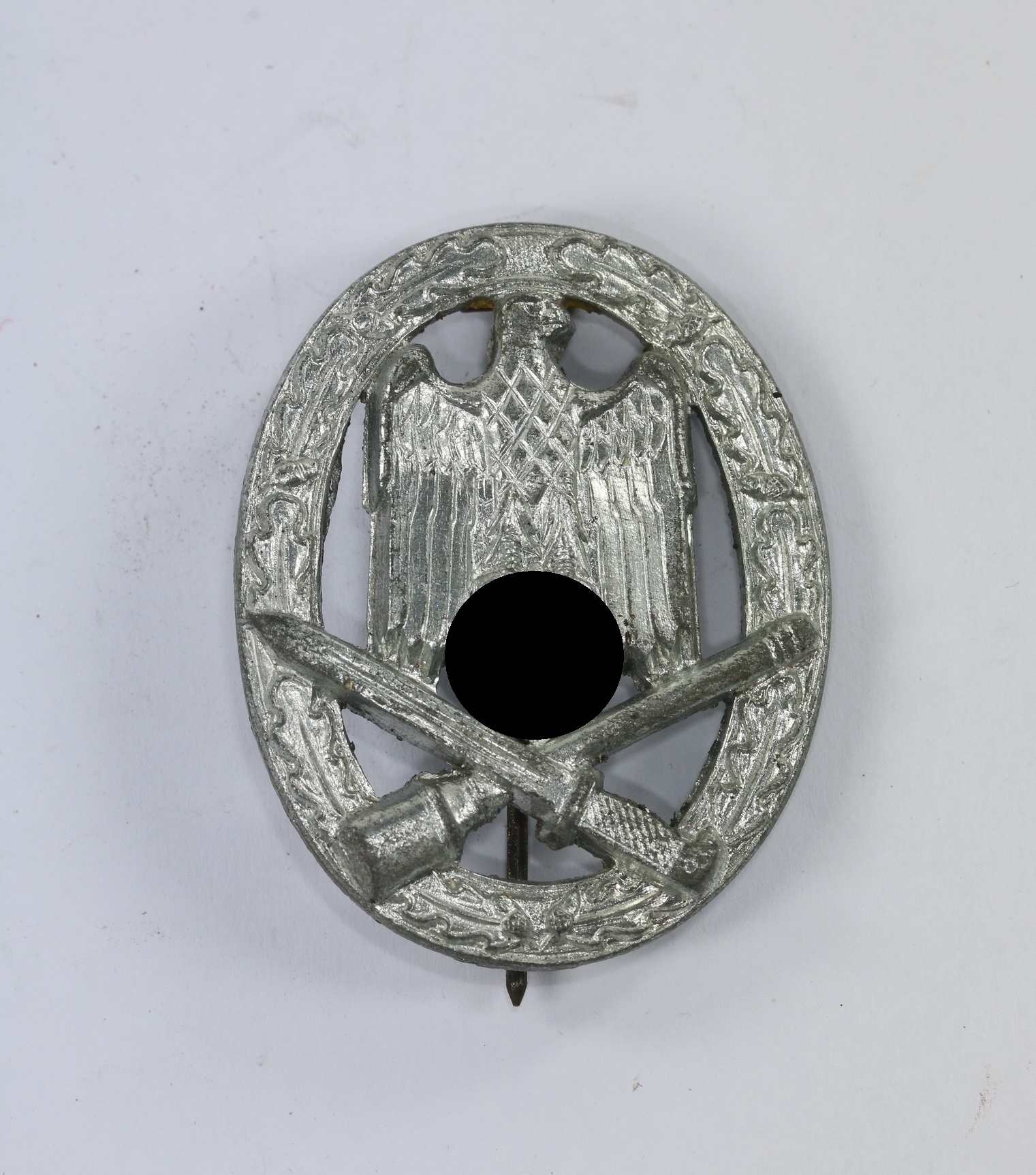 allgemeinessturmabzeichen_in_silber_hst Allgemeines-Sturmabzeichen, Hst. L/53 (Hymmen & Co., Lüdenscheid) – Bild 1