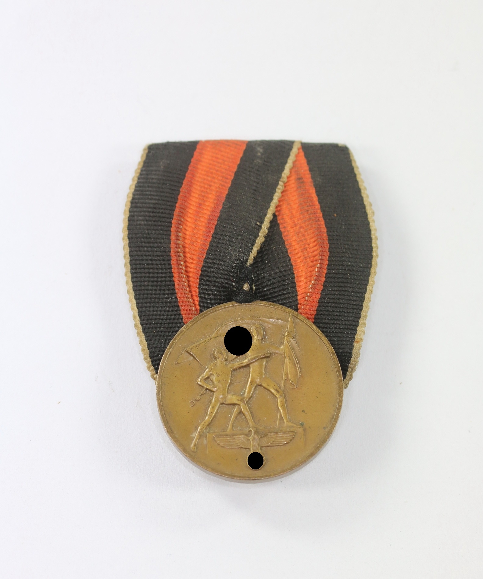 Annexation  of Czechoslavakia Medal (1. October 1938). Court Mount.  – Bild 1