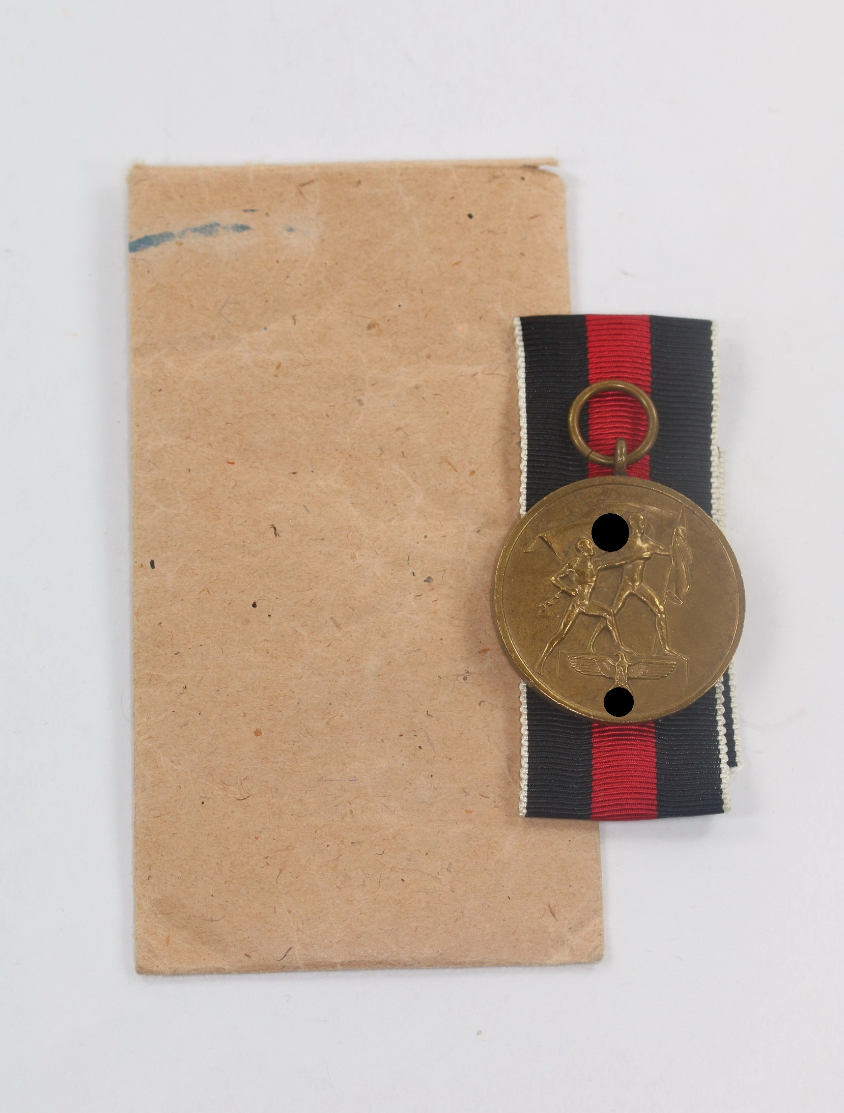Annexation of Czechoslovakia Medal in Envelope, Karl Hensler Pforzheim. – Bild 1