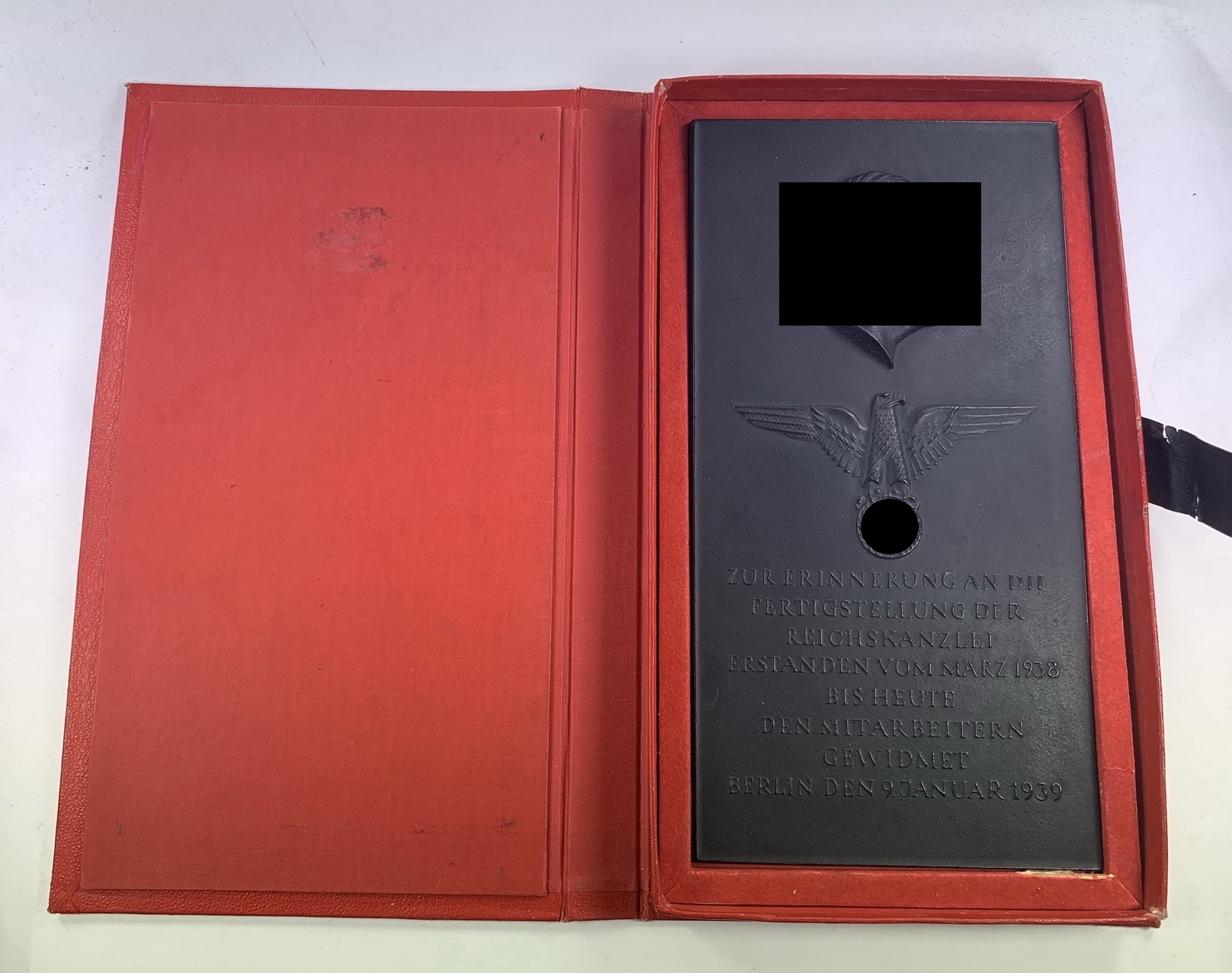 Arno Breker, Plaque for the Completion of the Reichskanzlei 1938 – Bild 1