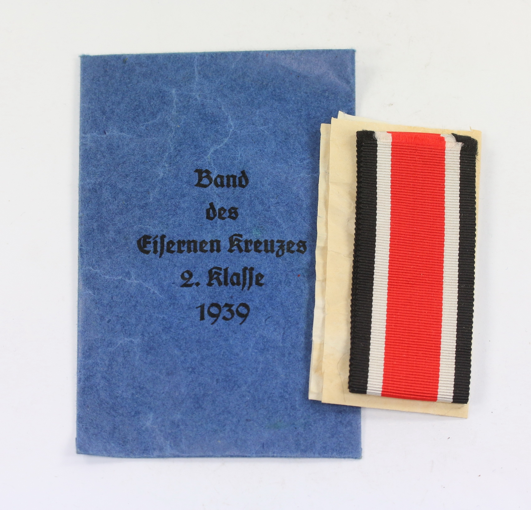 band_des_eisernen_kreuzes_2 Envelope for the Iron Cross 2nd Class 1939 Ribbon. – Bild 1