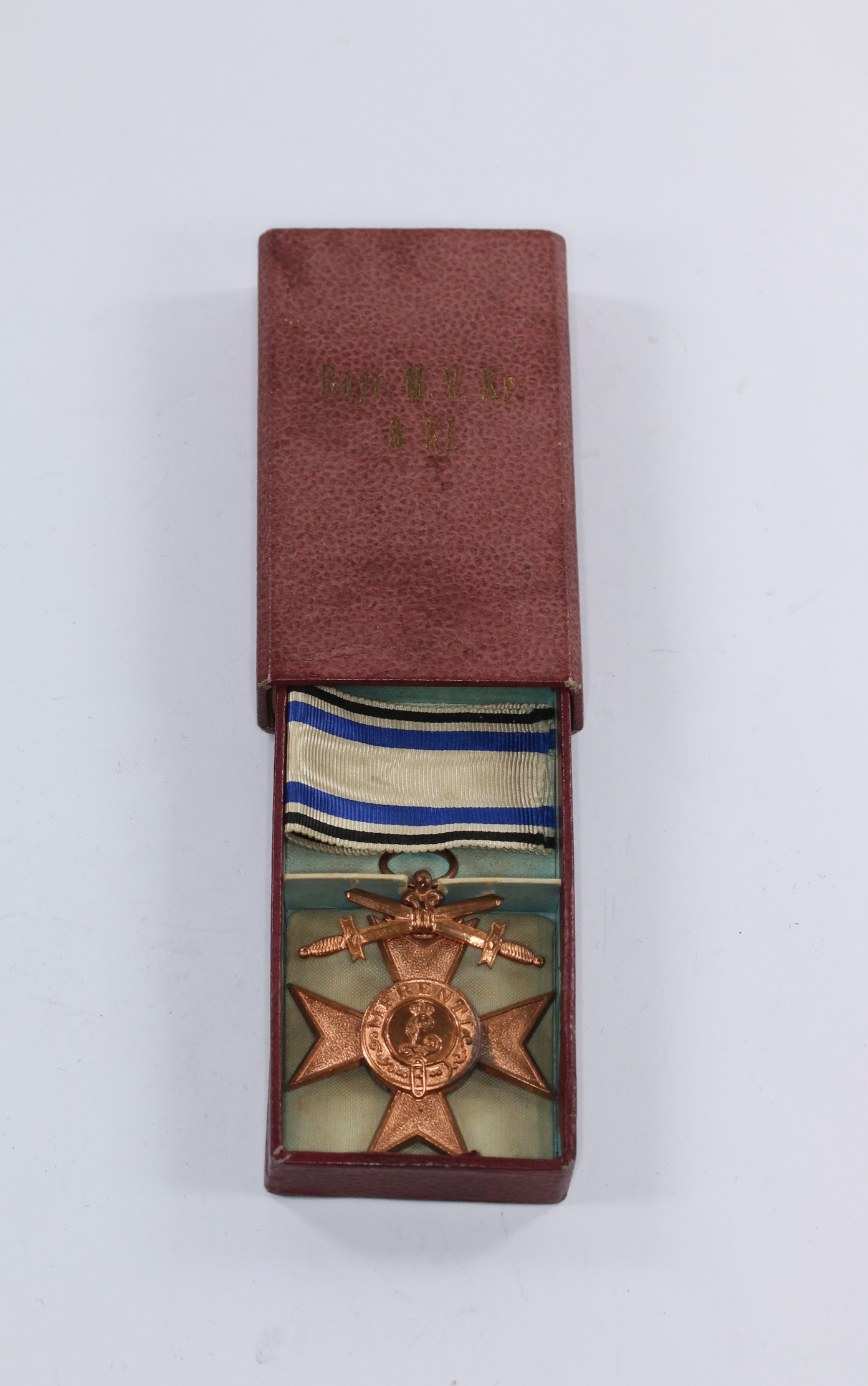 Baveria , Cased Military Merit Cross 3rd Class with Swords. Maker, Deschler & Sohn. – Bild 1