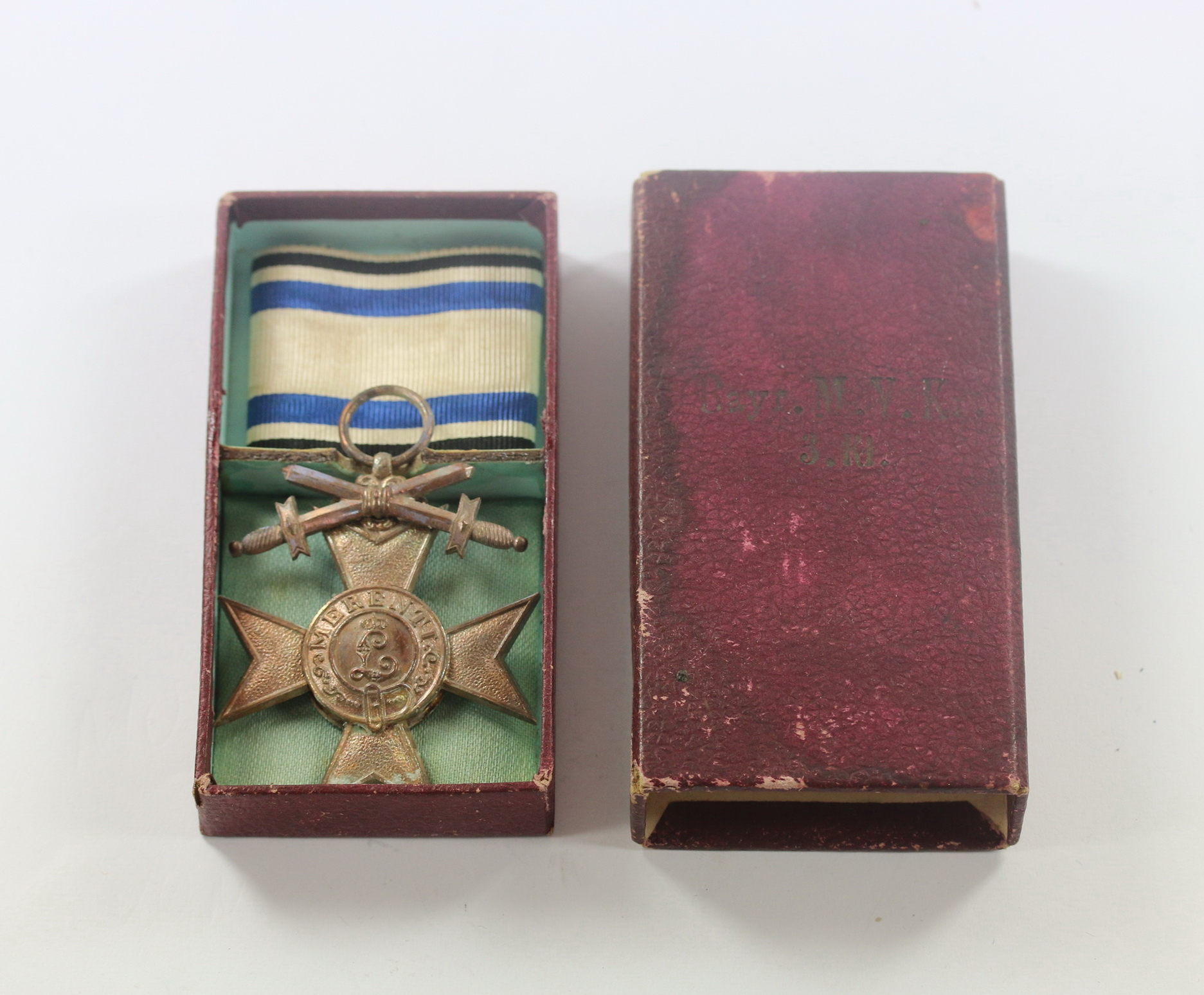 Bavaria, Cased Military Merit Medal 3rd Class with Swords, Deschler & Sohn. – Bild 1