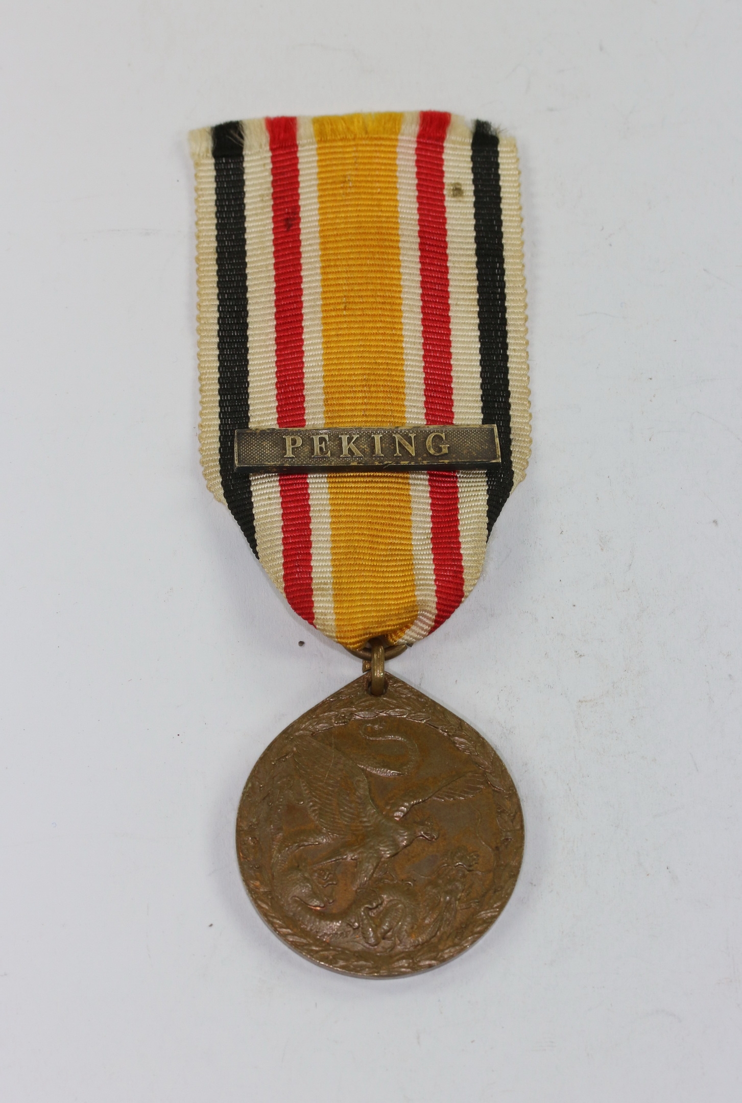 China Medal for Combatants 1901 with Clasp Peking. – Bild 1