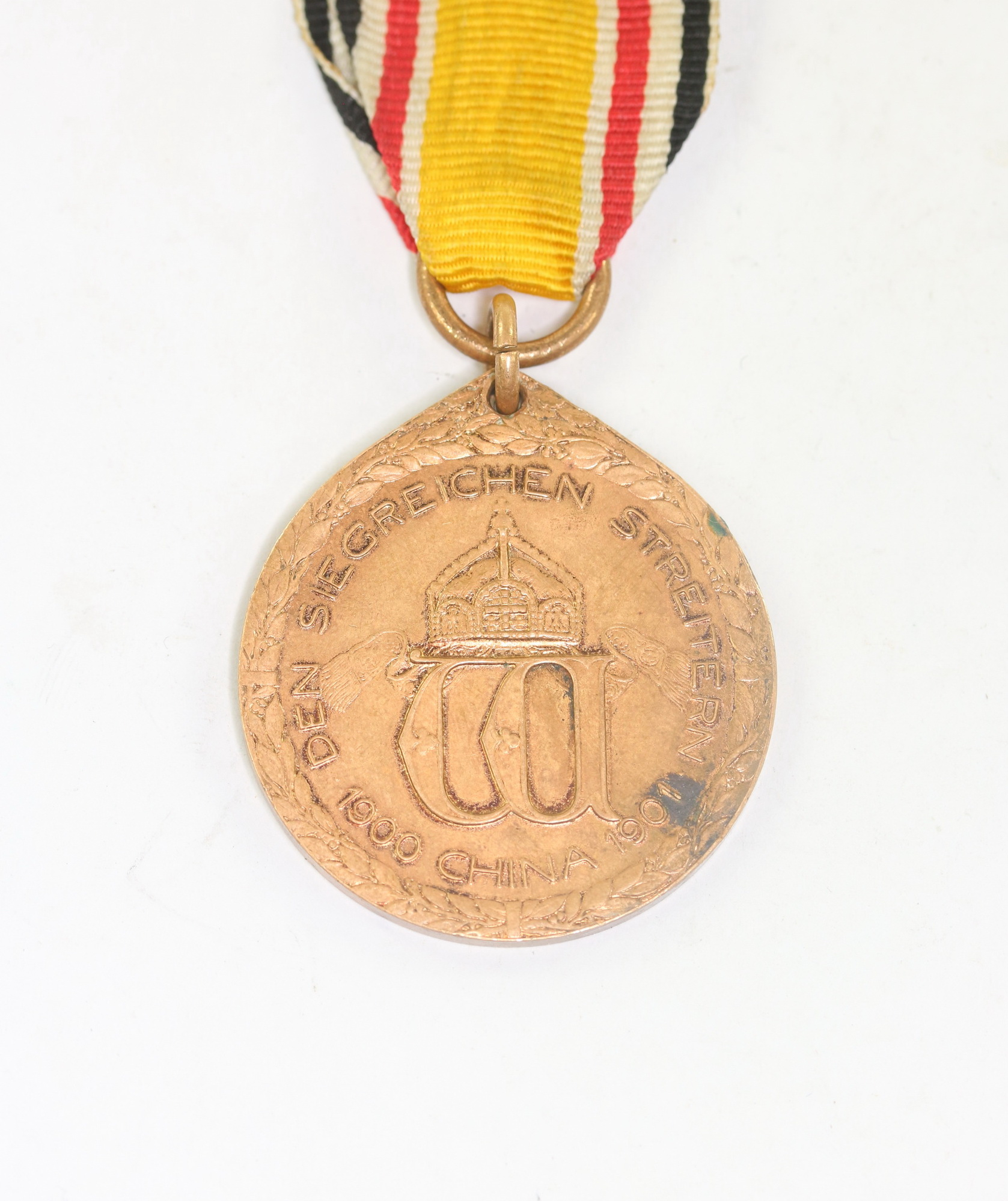 China Campaign Medal for Combatants 1901, "Den siegreichen Streitern 1900 1901 China". – Bild 1
