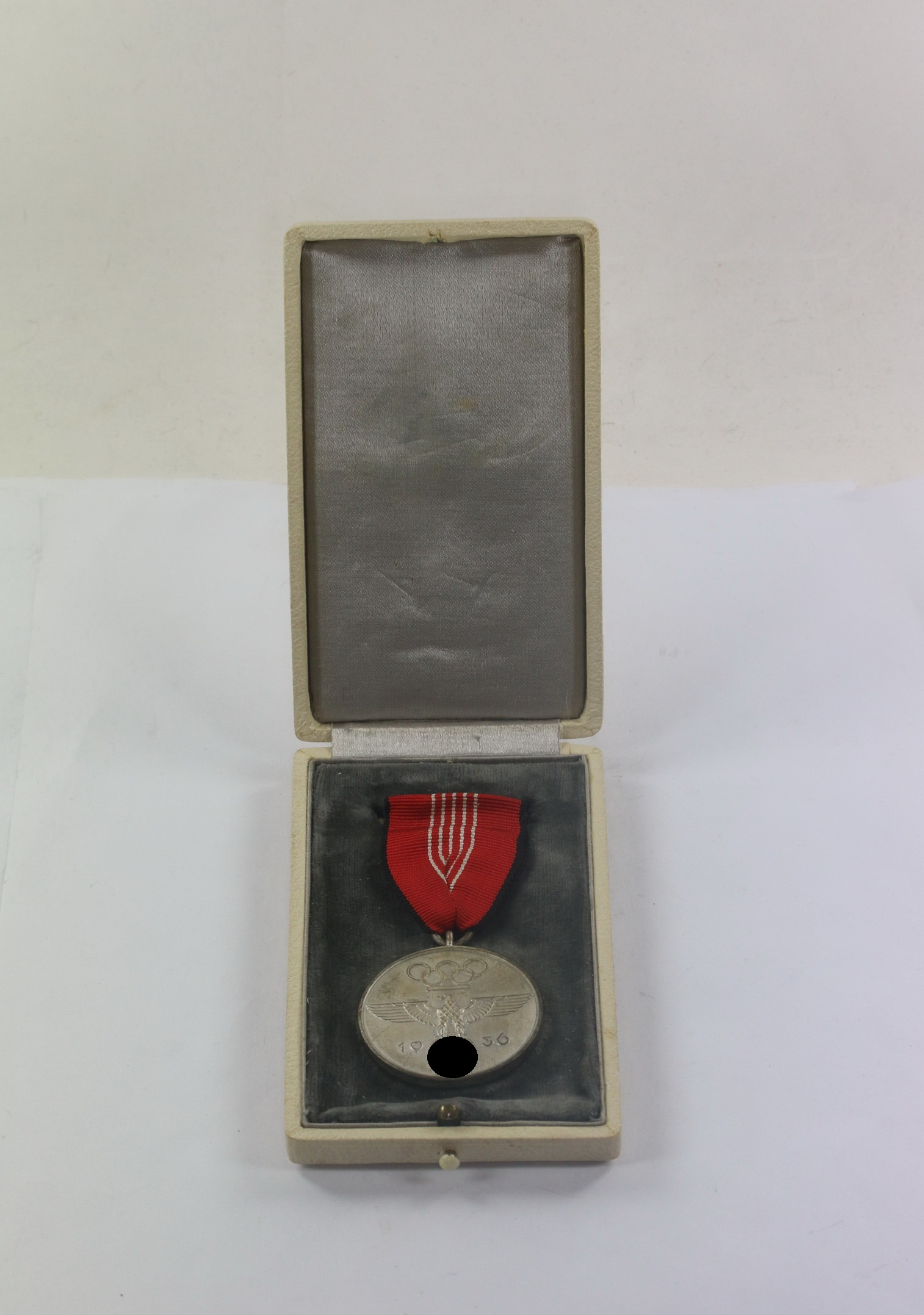 Deutsche Olympia Erinnerungsmedaille 1936, im Etui (Berlin 1936) – Bild 1