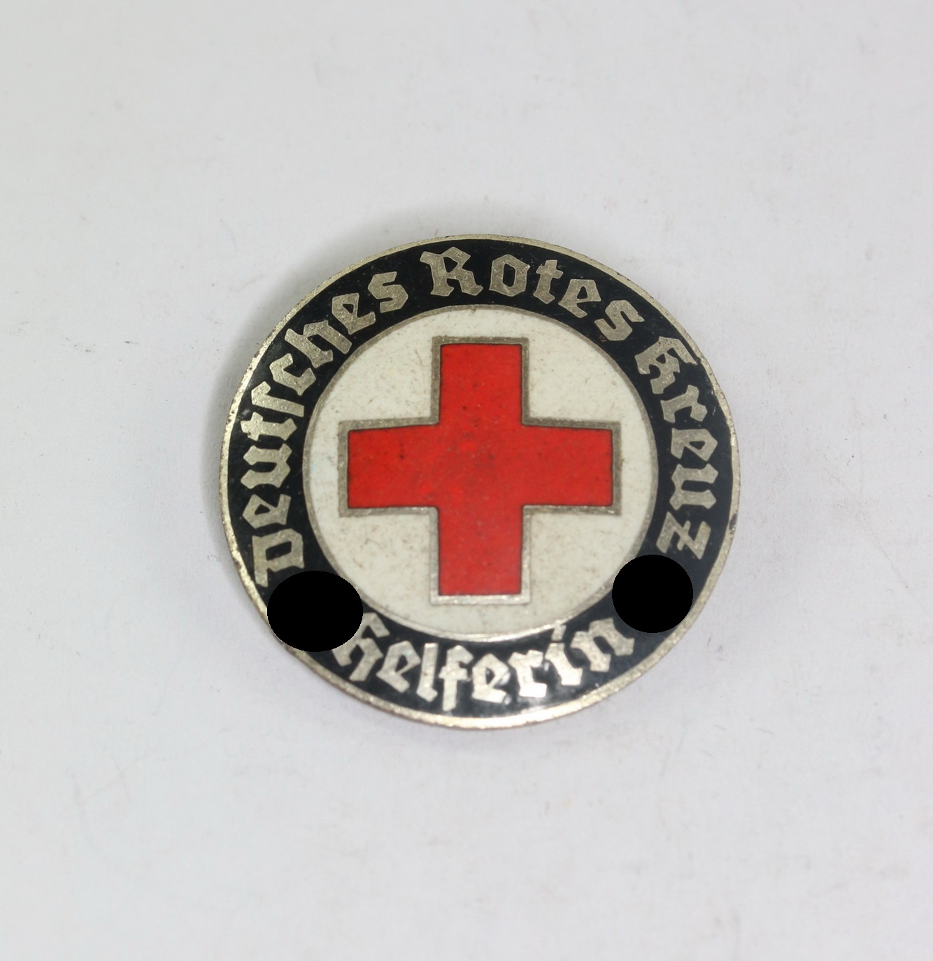 deutsches_rotes_kreuz_drk_brosche_f_r_helferin_ges German Red Cross (DRK), Brooch For Female Auxiliaries. Maker & Ges. Gesch. – Bild 1