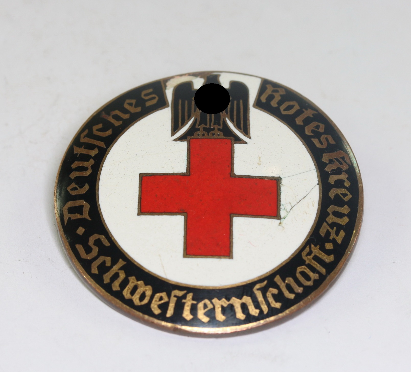 German Red Cross (DRK), Brooch For Nurses. Lübeck 84, Ges. Gesch.  – Bild 1