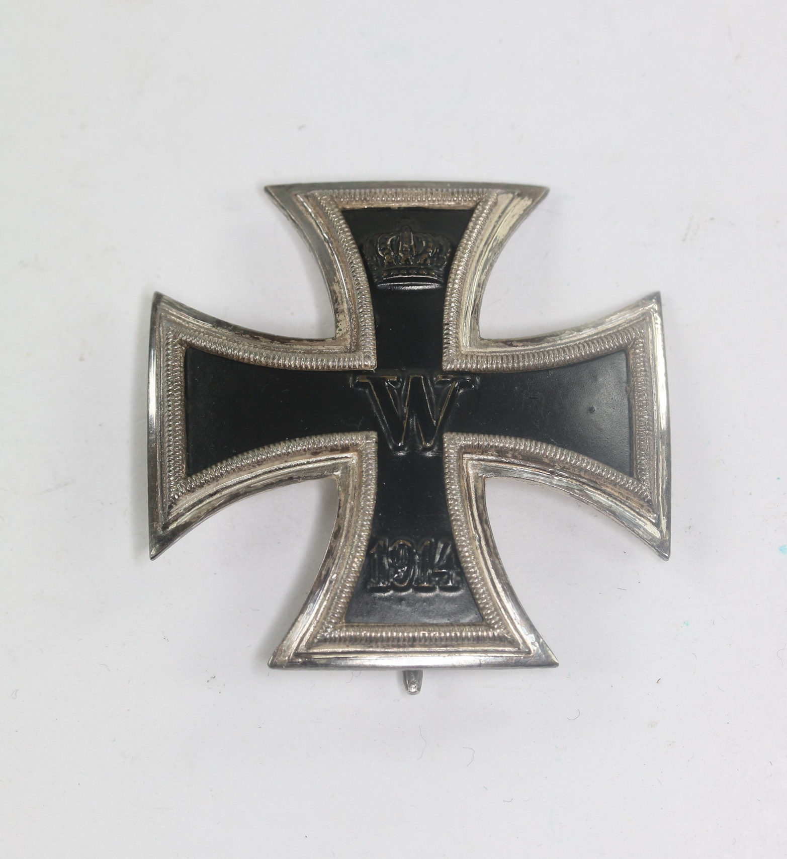 Eisernes Kreuz 1. Klasse 1914, 800 Silber, Wilhelm Deumer, Lüdenscheid, nicht magnetisch – Bild 1