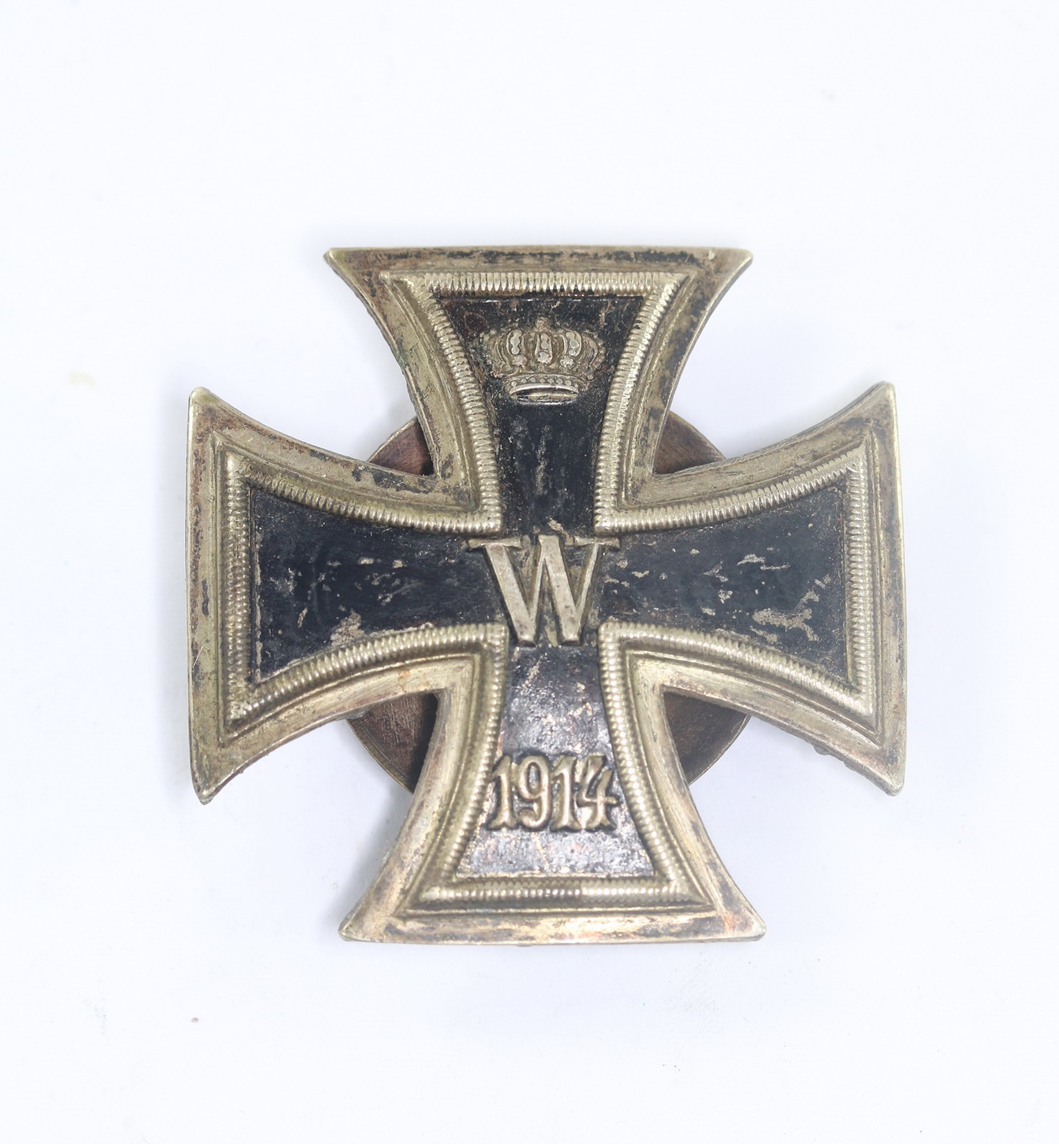eisernes_kreuz_1 Iron Cross 1st Class 1914 on Screwback. Type AWES, Waffel, non magnetic – Bild 1