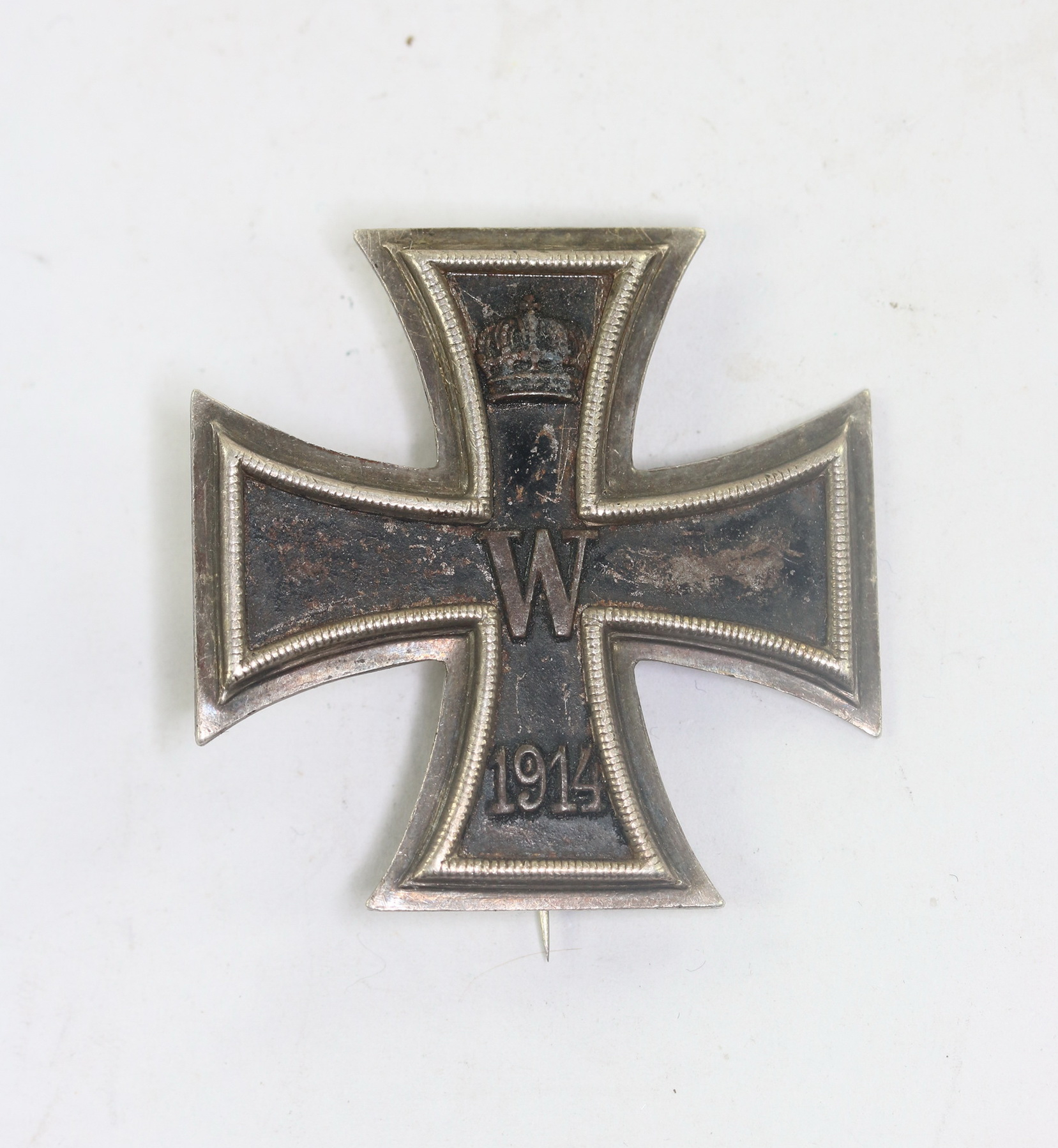 eisernes_kreuz_1 Iron Cross 1st Class 1914. Maker K.O. (Klein Oberstein). Repair (!) – Bild 1