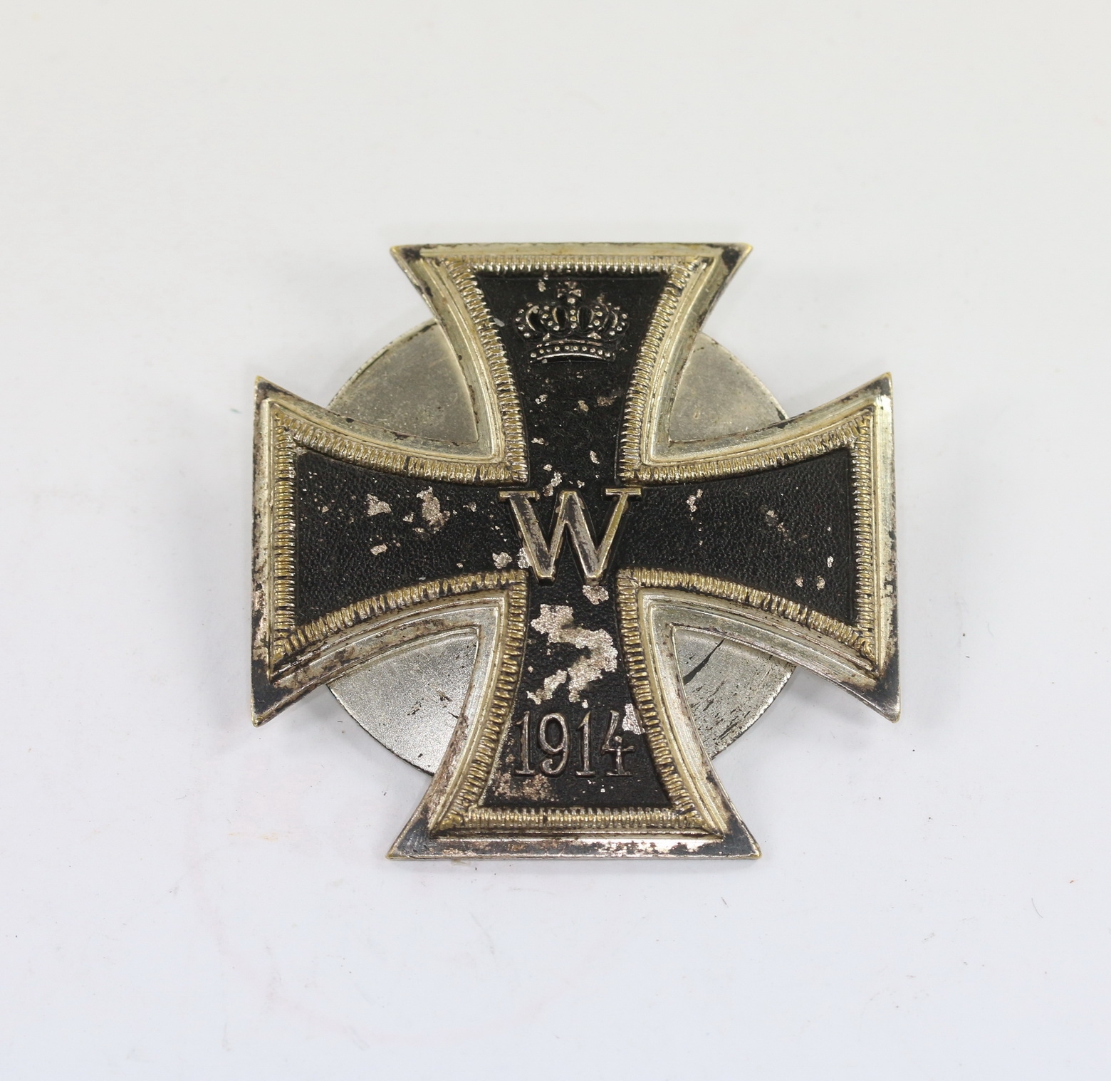 Iron Cross 1st Class 1914 on Screwback. Type Petz & Lorenz, Non-magnetic.  – Bild 1