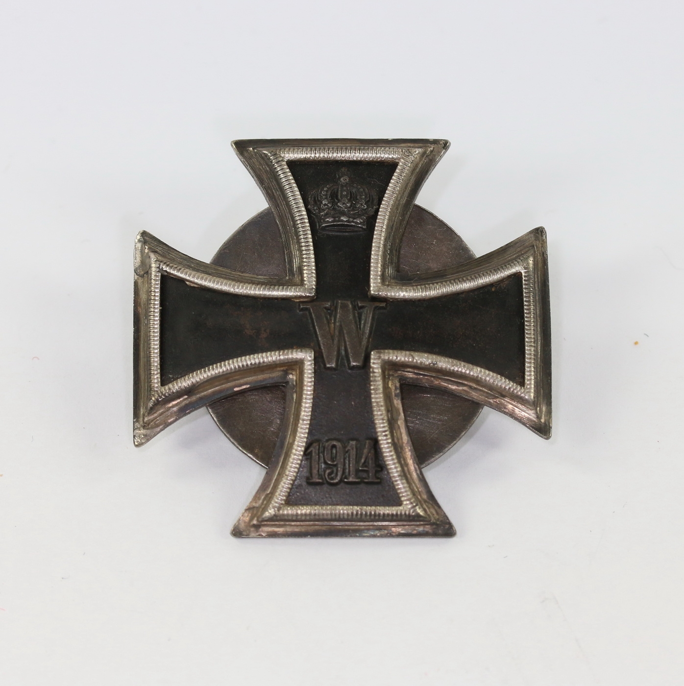 Iron Cross 1st Class 1914 on Screwback. Type Deutscher Offiziers Verein. – Bild 1