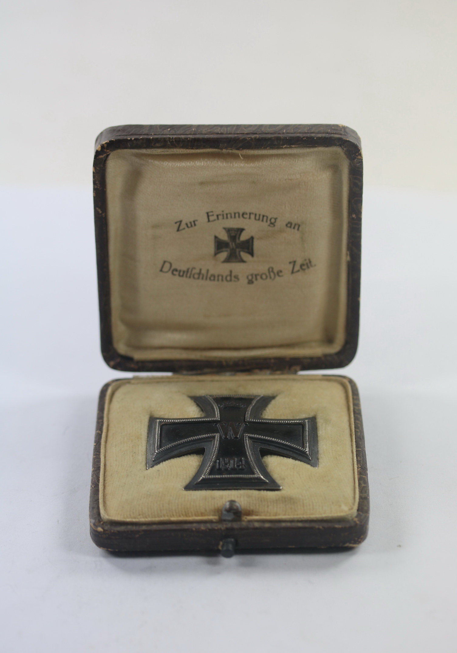 eisernes_kreuz_1 Eisernes Kreuz 1. Klasse 1914, Silber 800, Im Kroko Etui Zur Erinnerung an Deutschlands große Zeit – Bild 1