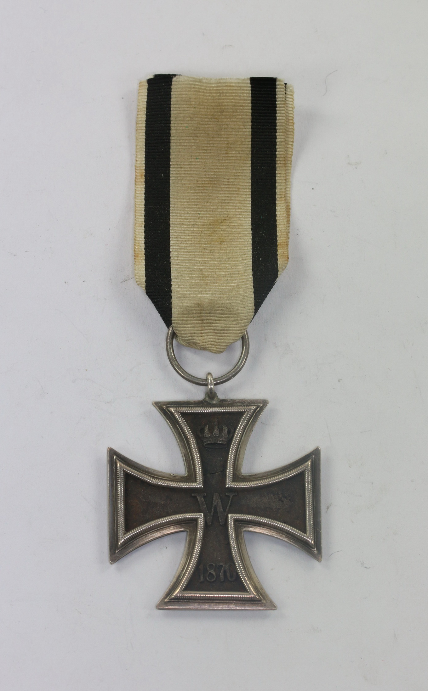 Eisernes Kreuz 2. Klasse 1870, Wagner & Sohn, an Nichtkämpferband (!) – Bild 1