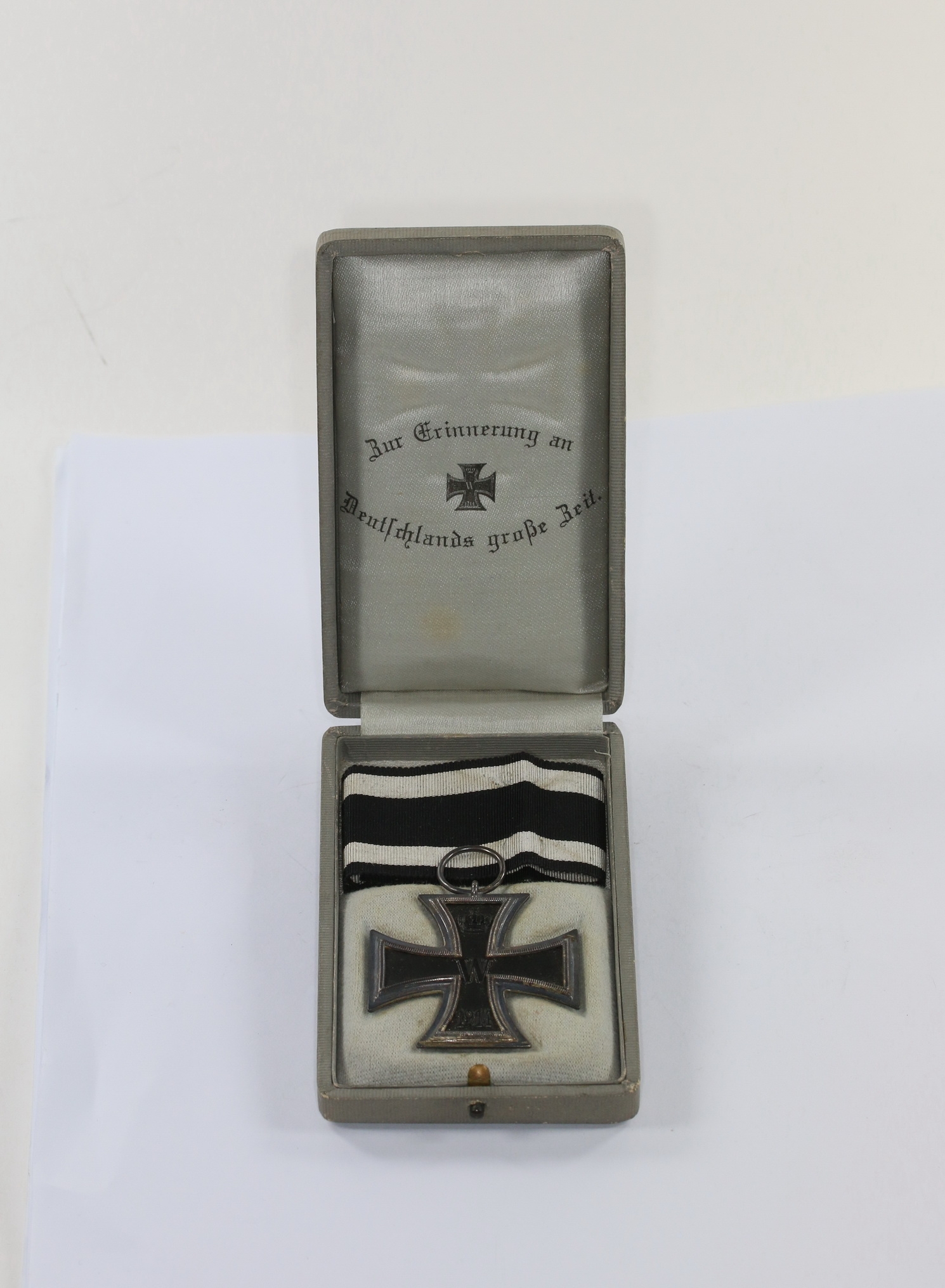 eisernes_kreuz_2 Eisernes Kreuz 2. Klasse 1914, Hst. SW, im Schmuck Etui "Zur Erinnerung an Deutschlands große Zeit" – Bild 1