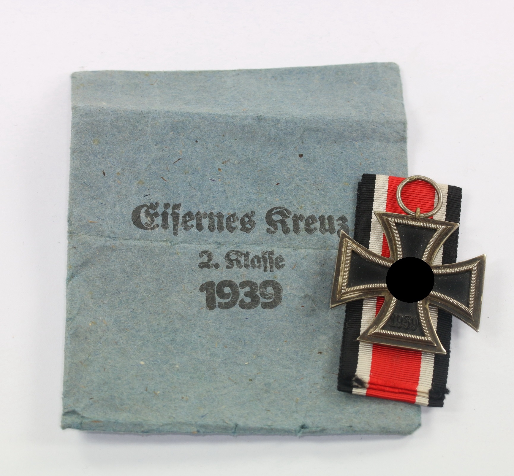 eisernes_kreuz_2 Eisernes Kreuz 2. Klasse 1939, Hst. 4, in Verleihungstüte Steinhauer & Lück – Bild 1