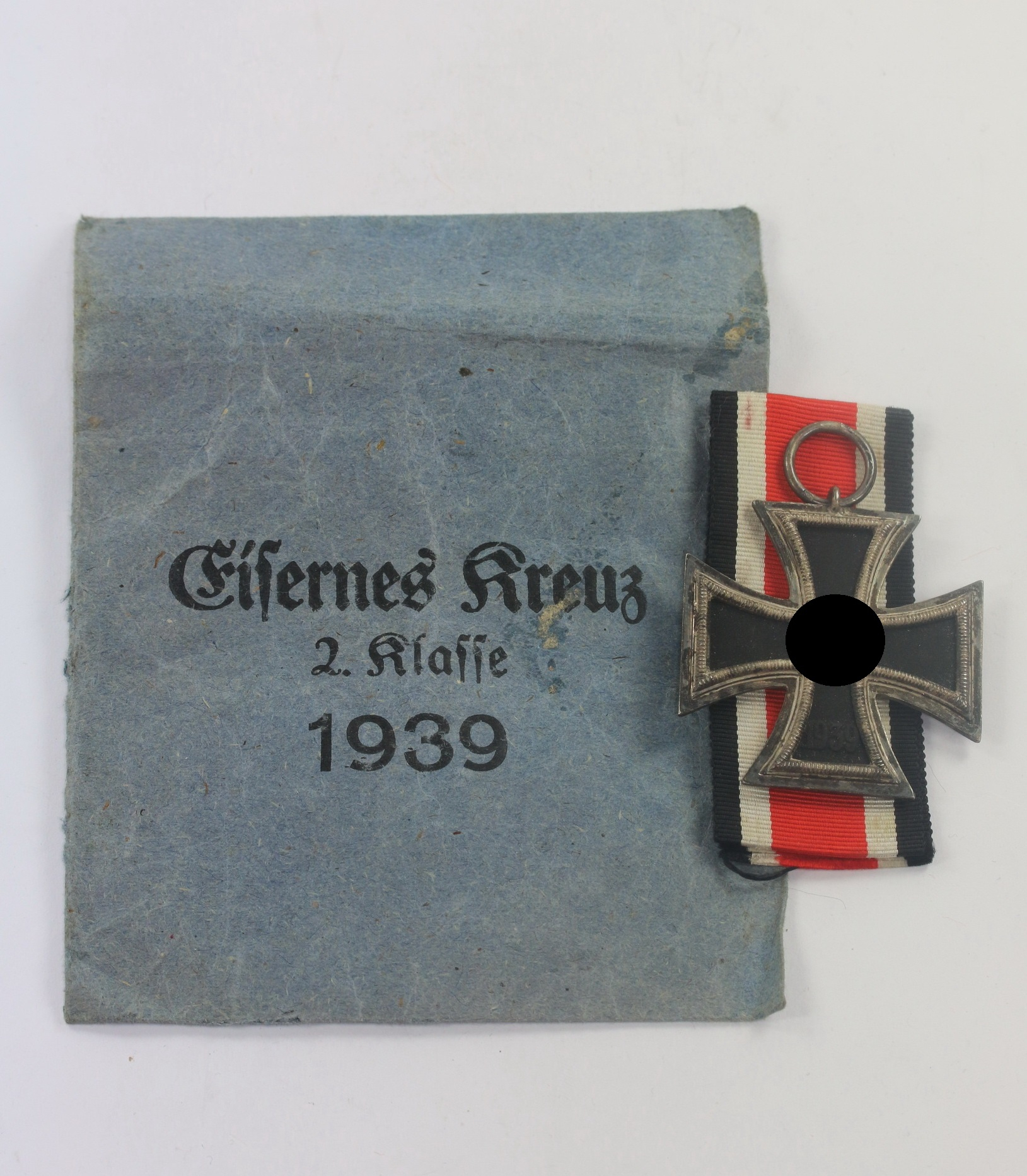 Iron Cross 2nd Class 1939 in Envelope. Maker 55, J.E. Hammer & Söhne, Geringswalde – Bild 1