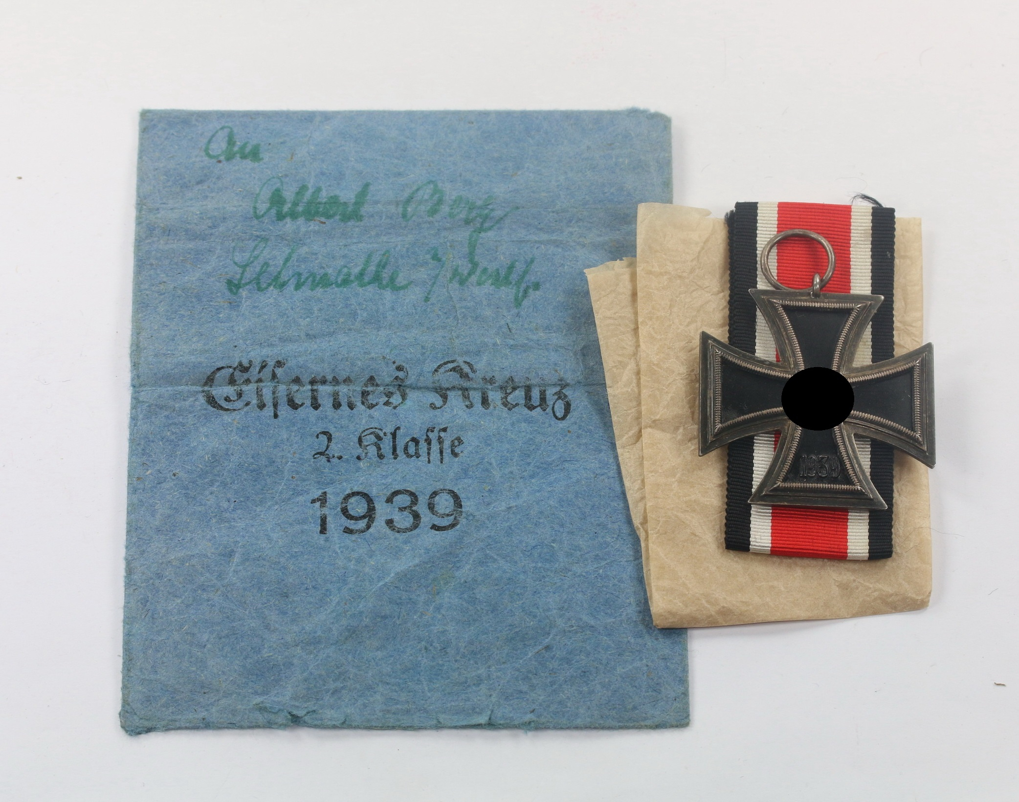 eisernes_kreuz_2 Iron Cross 2nd Class 1939 in Envelope. Maker 98, Rudolf Souval Wien 62/VII – Bild 1